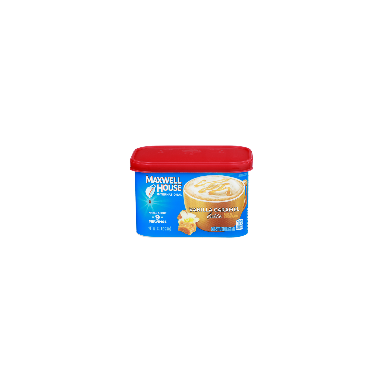 Maxwell House International Vanilla Caramel Latte Café-Style Beverage Mix - 8.7 Ounce Image 1 of 4