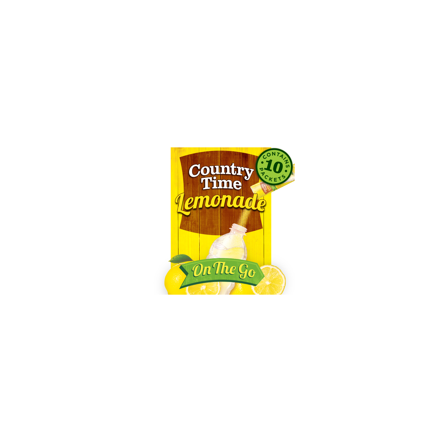 Country Time Lemonade Drink Mix On The Go - 0.67 Ounce - 10 Count Image 1 of 4