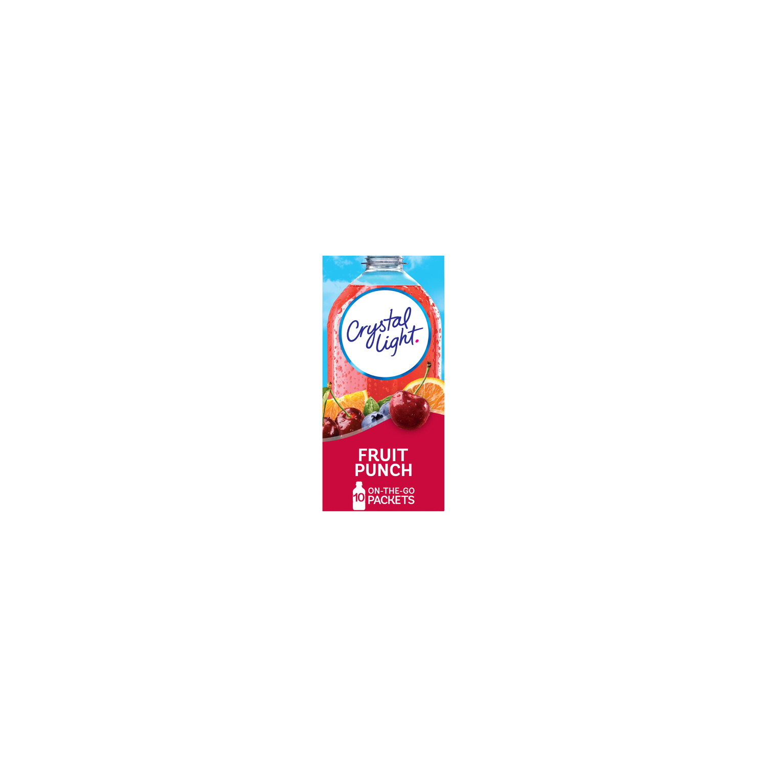Crystal Light Fruit Punch On-The-Go Packets Drink Mix - 0.09 Ounce - 10 Count Image 1 of 4