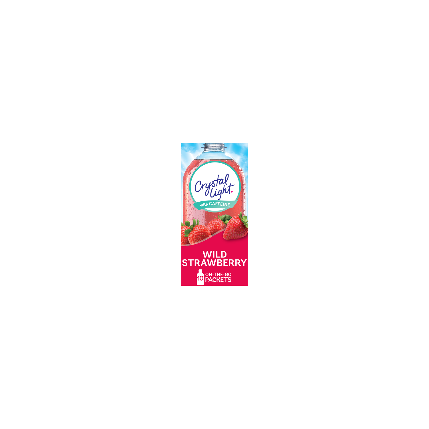 Crystal Light Wild Strawberry On-The-Go Packets Drink Mix - 0.11 Ounce - 10 Count Image 1 of 4