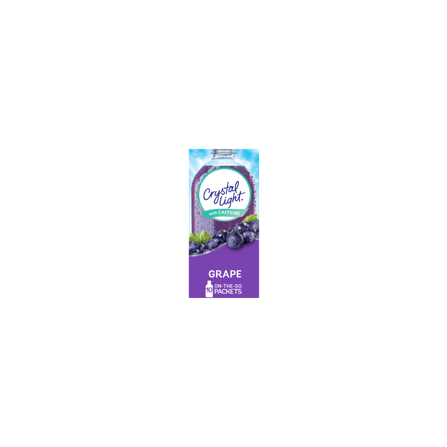 Crystal Light Grape On-The-Go Packets Drink Mix - 0.11 Ounce - 10 Count Image 1 of 4