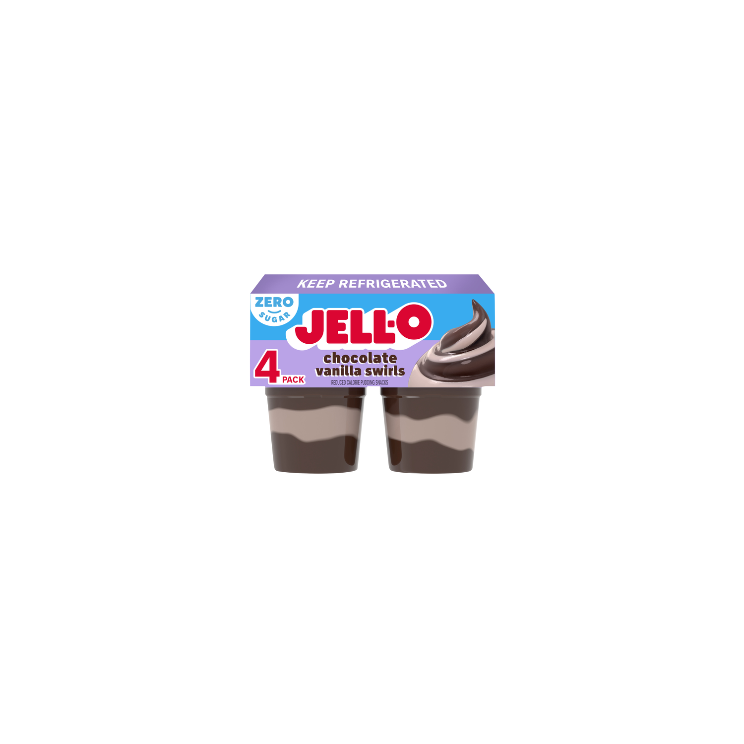 Jell-O Chocolate Vanilla Swirls Sugar Free Pudding Snacks - 14.5 Jell-O Chocolate Vanilla Swirls Sugar Free Pudding Snacks - 14.5