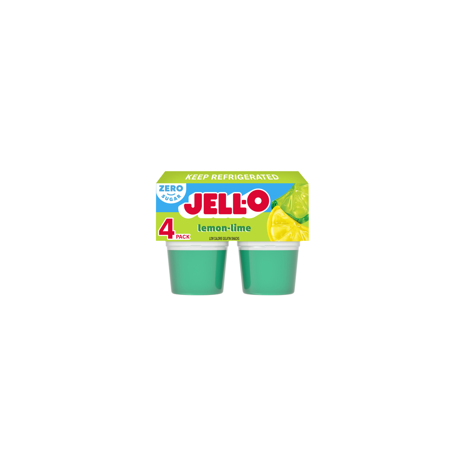 Jell-O Lemon-Lime Low Calorie Gelatin Snacks - 12.5 Ounce Image 1 of 4