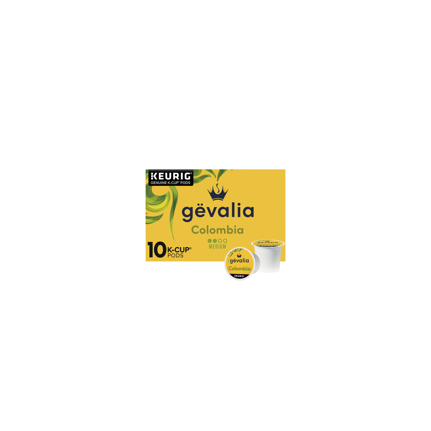 Gevalia Colombia Medium Roast K-Cup Coffee Pods, Box - 10 Count Image 1 of 3