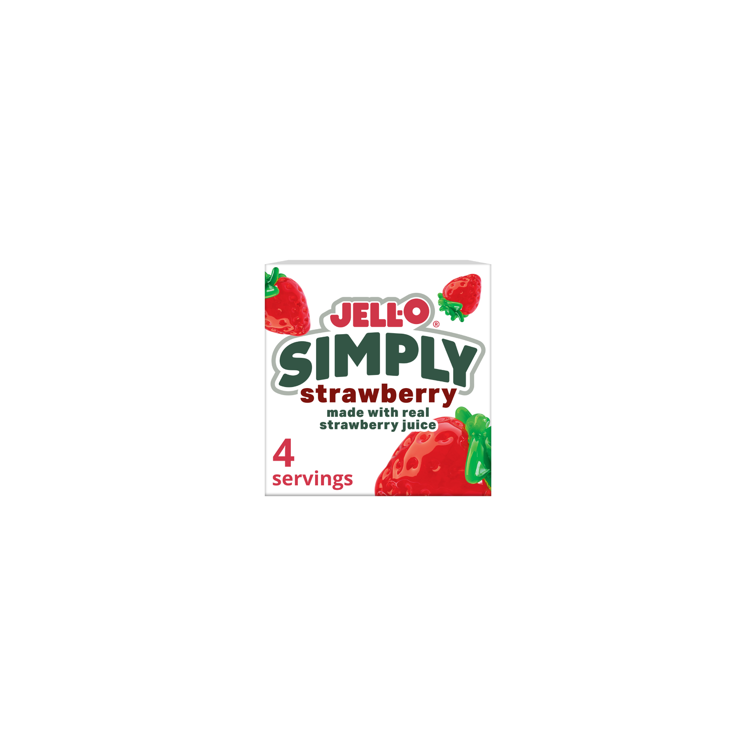 Jell-O Simply Strawberry Gelatin Dessert Mix - 3 Ounce Image 1 of 4