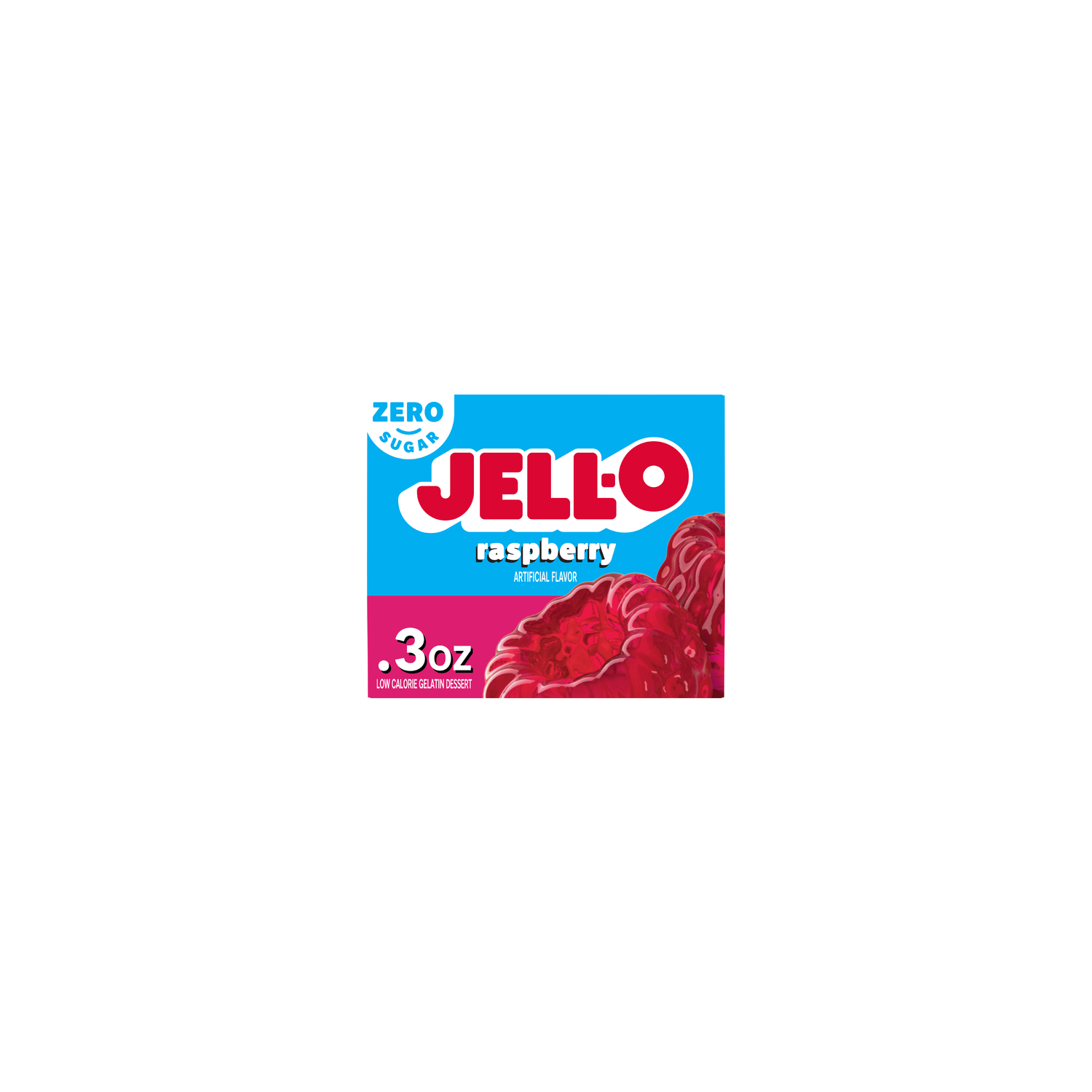 Jell-O Raspberry Low Calorie Sugar Free Gelatin Dessert - 0.3 Ounce Image 1 of 4