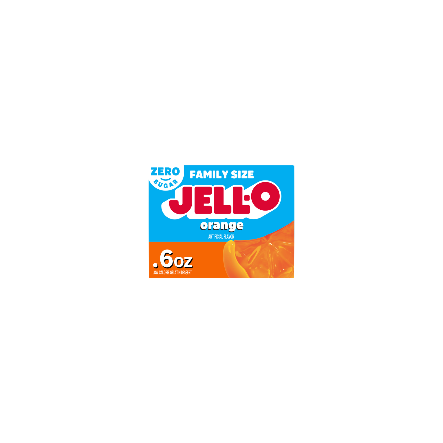 Jell-O Orange Low Calorie Sugar Free Gelatin Dessert - 0.6 Ounce Image 1 of 4