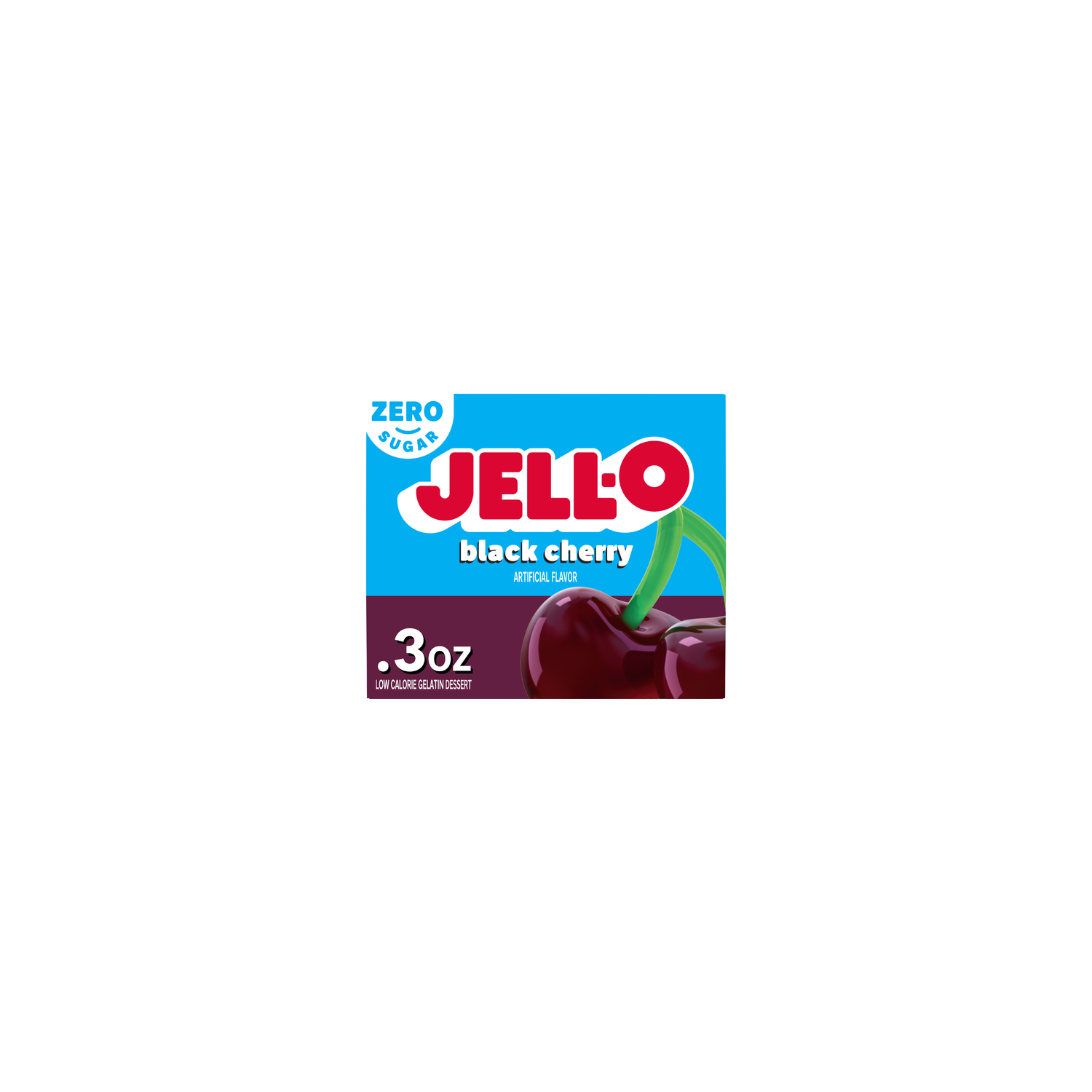 Jell-O Black Cherry Low Calorie Sugar Free Gelatin Dessert - 0.3 Ounce Image 1 of 4