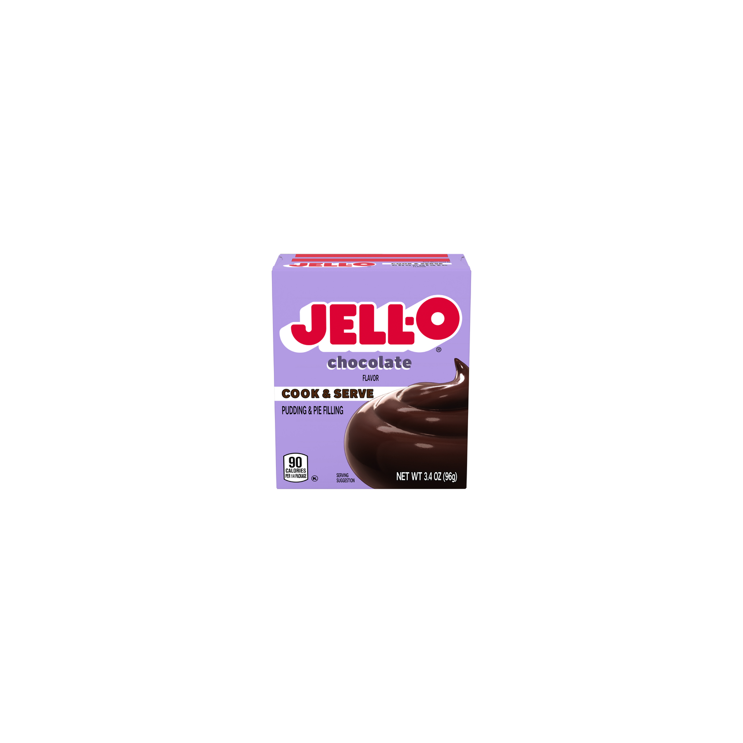 JELL-O Chocolate Fudge Pudding Mix - 3.4oz Box (Pack Of 6) Cook & Serve Dessert