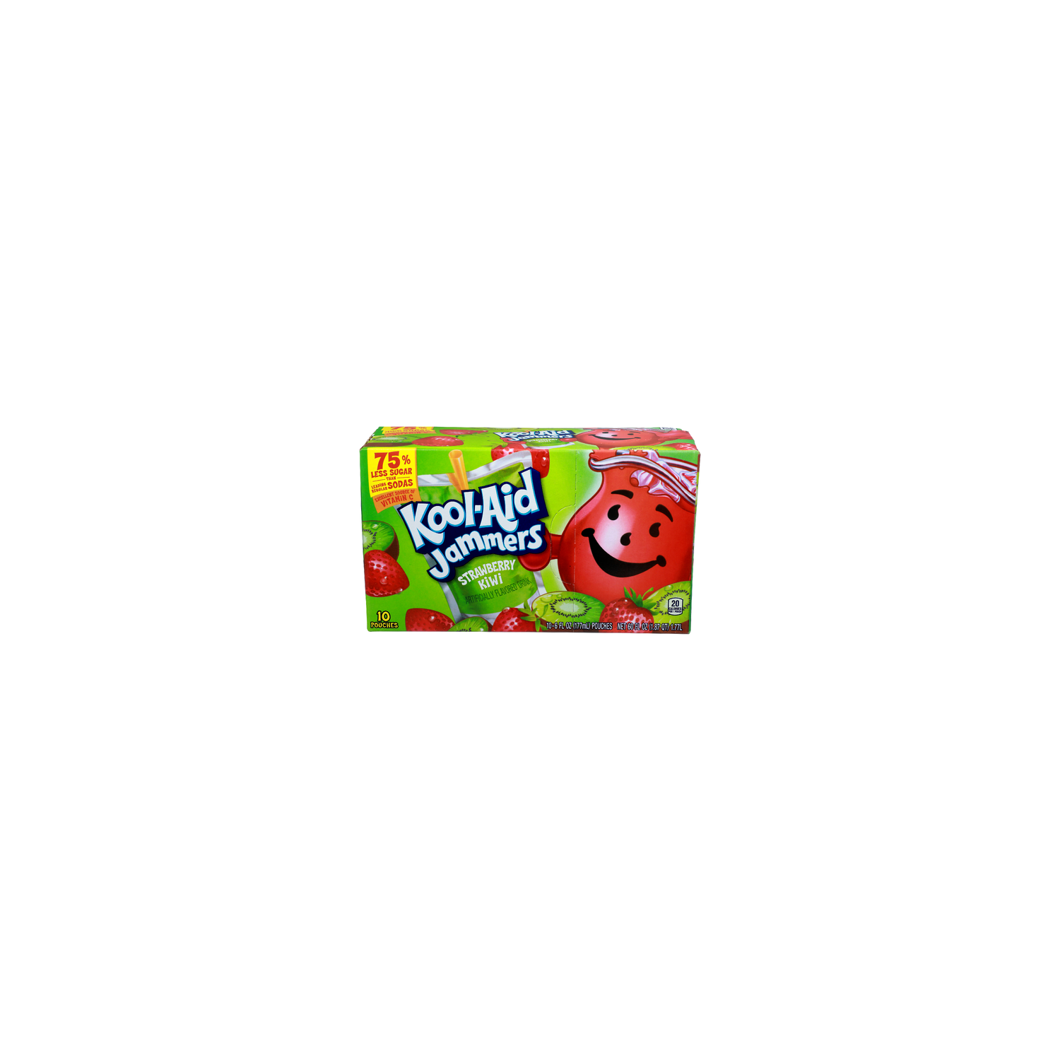 Kool-Aid Jammers Strawberry Kiwi - 6 Fluid Ounce - 10 Count Image 1 of 4