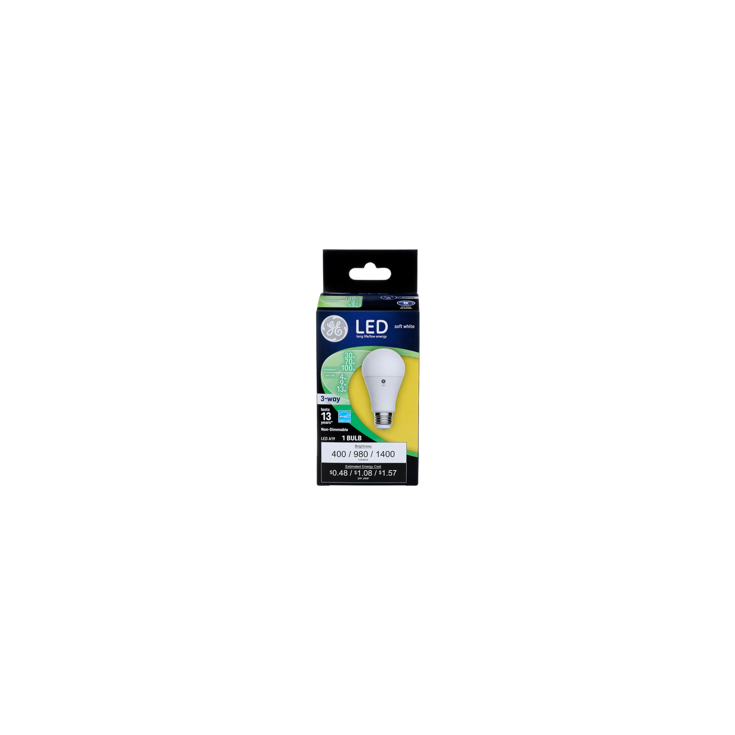 Ge 3-Way Soft White Led A19 Bulb - 1 Count Image 1 of 2