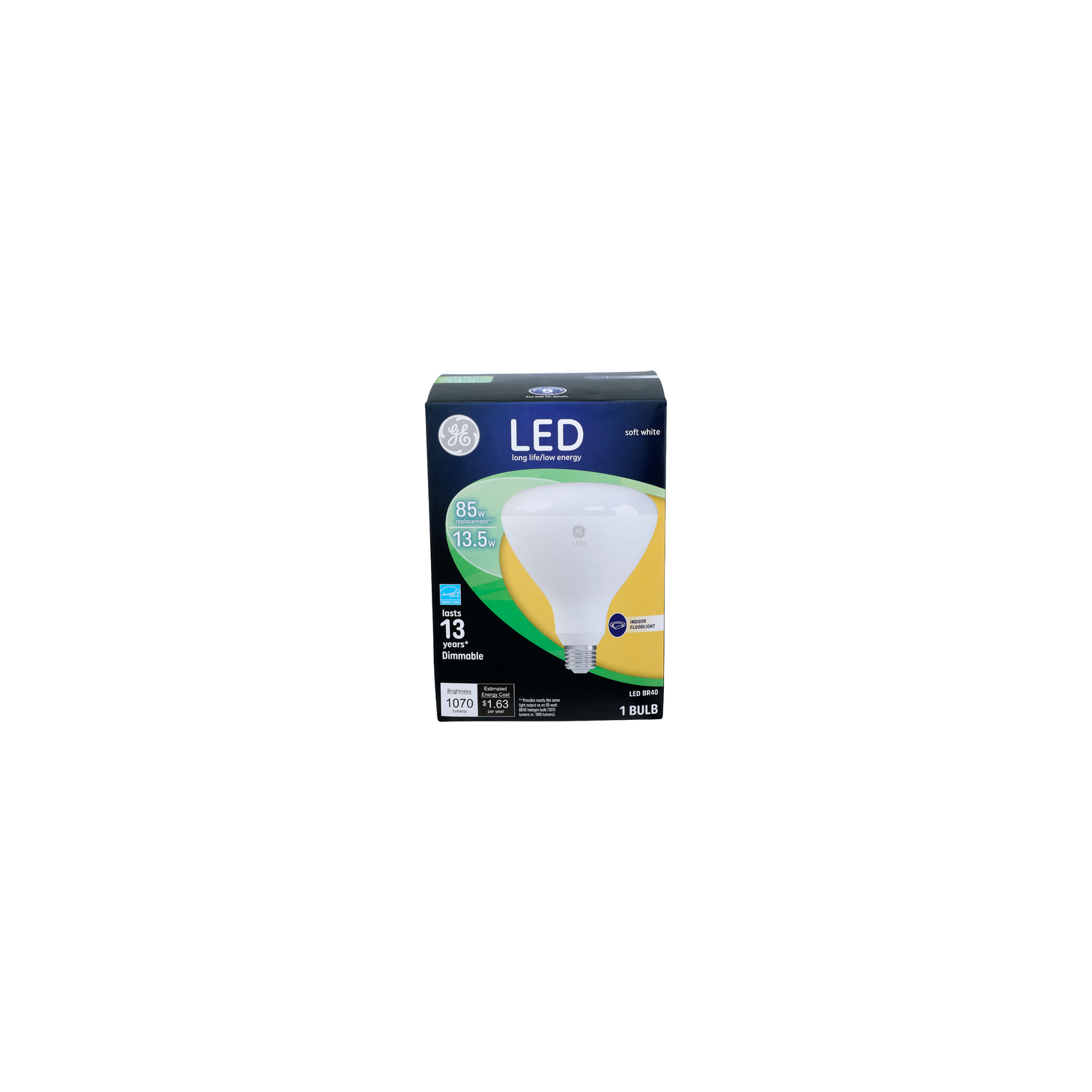 Ge Soft White Led Br40 Bulb - 1 Count Image 1 of 2