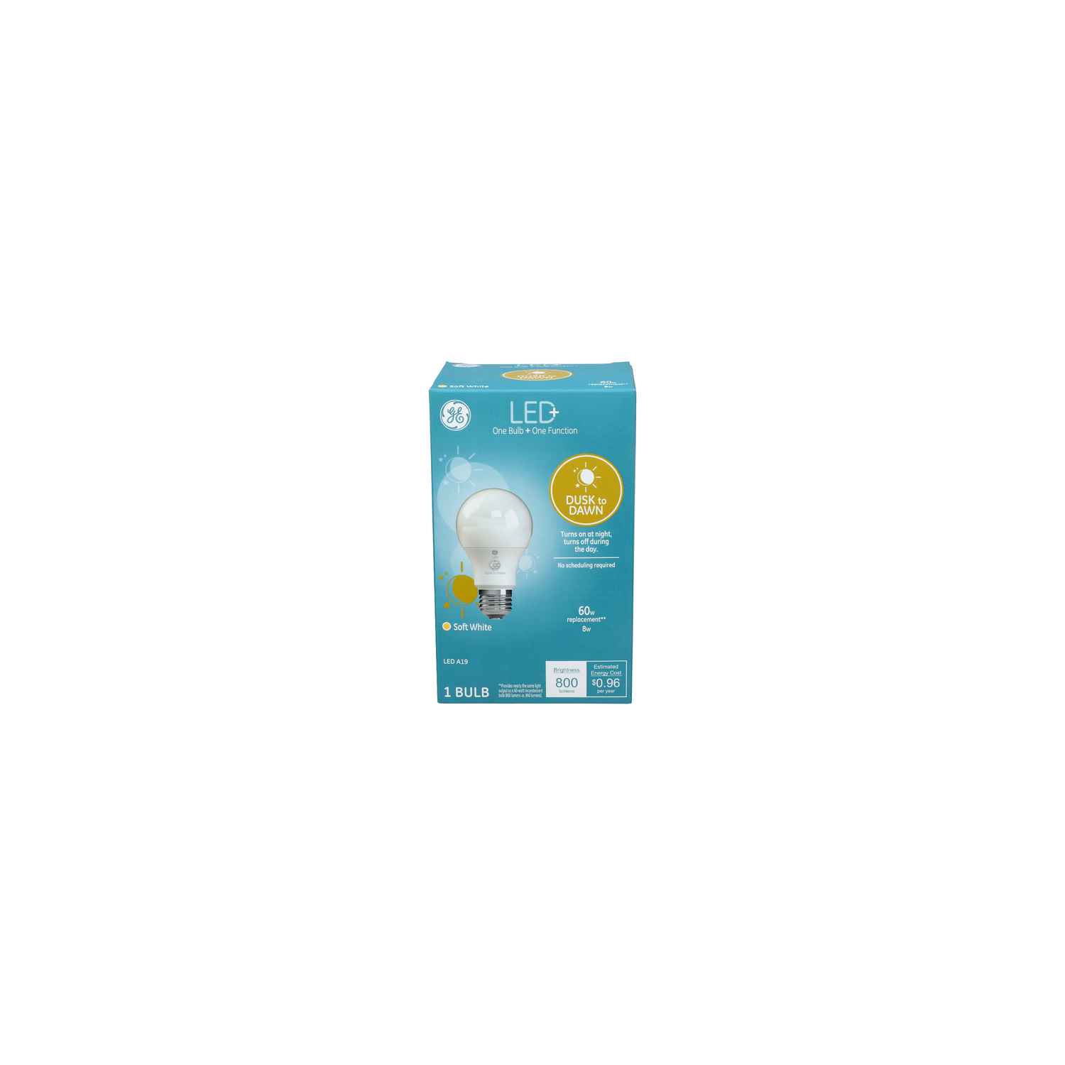 Ge Dusk To Dawn Soft White Led A19 Bulb - 1 Count Image 1 of 2