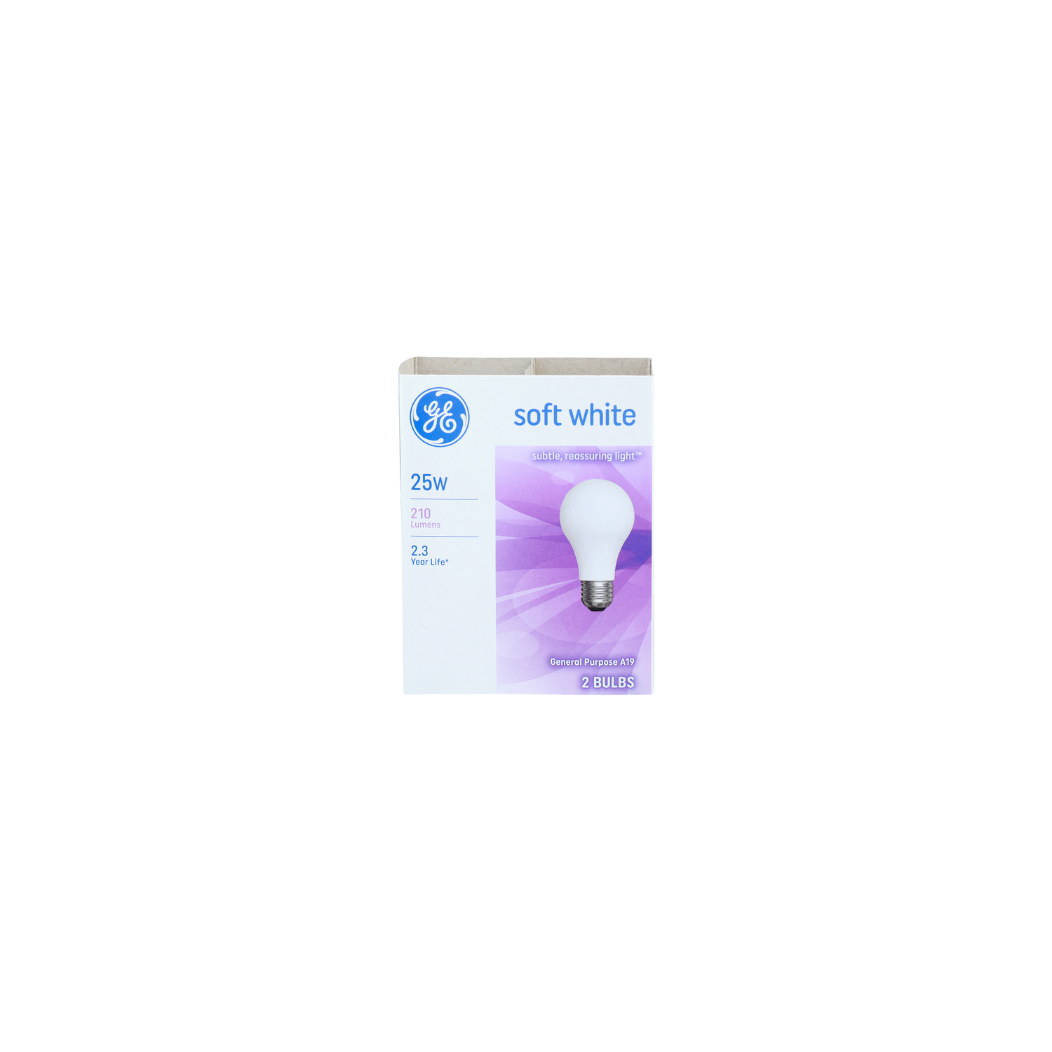 Ge Neral Purpose A19 Soft White Bulb neral - 2 Count Image 1 of 2