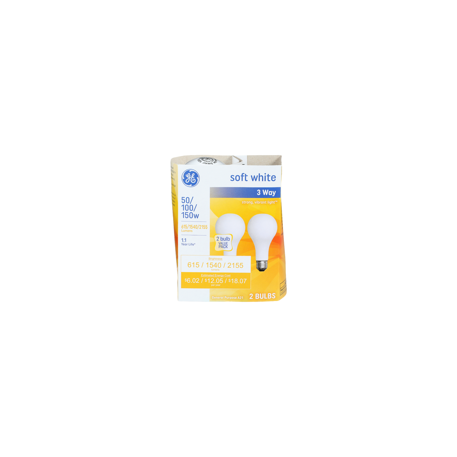 Ge Soft White Neral Purpose A21 Bulb neral - 2 Count Image 1 of 2