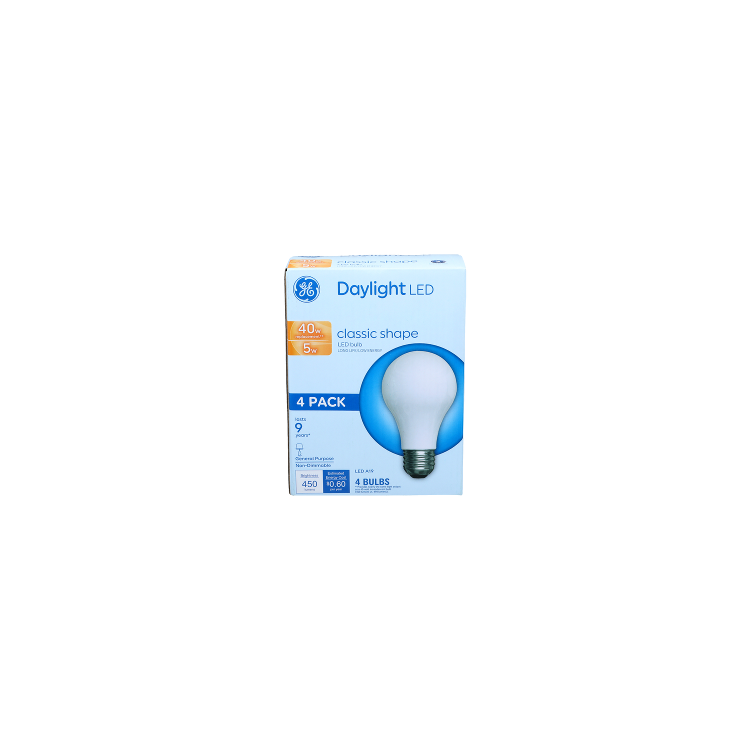 Daylight Classic Shape Long Life Low Energy Led Bulb Lifelow - 4 Count Image 1 of 3