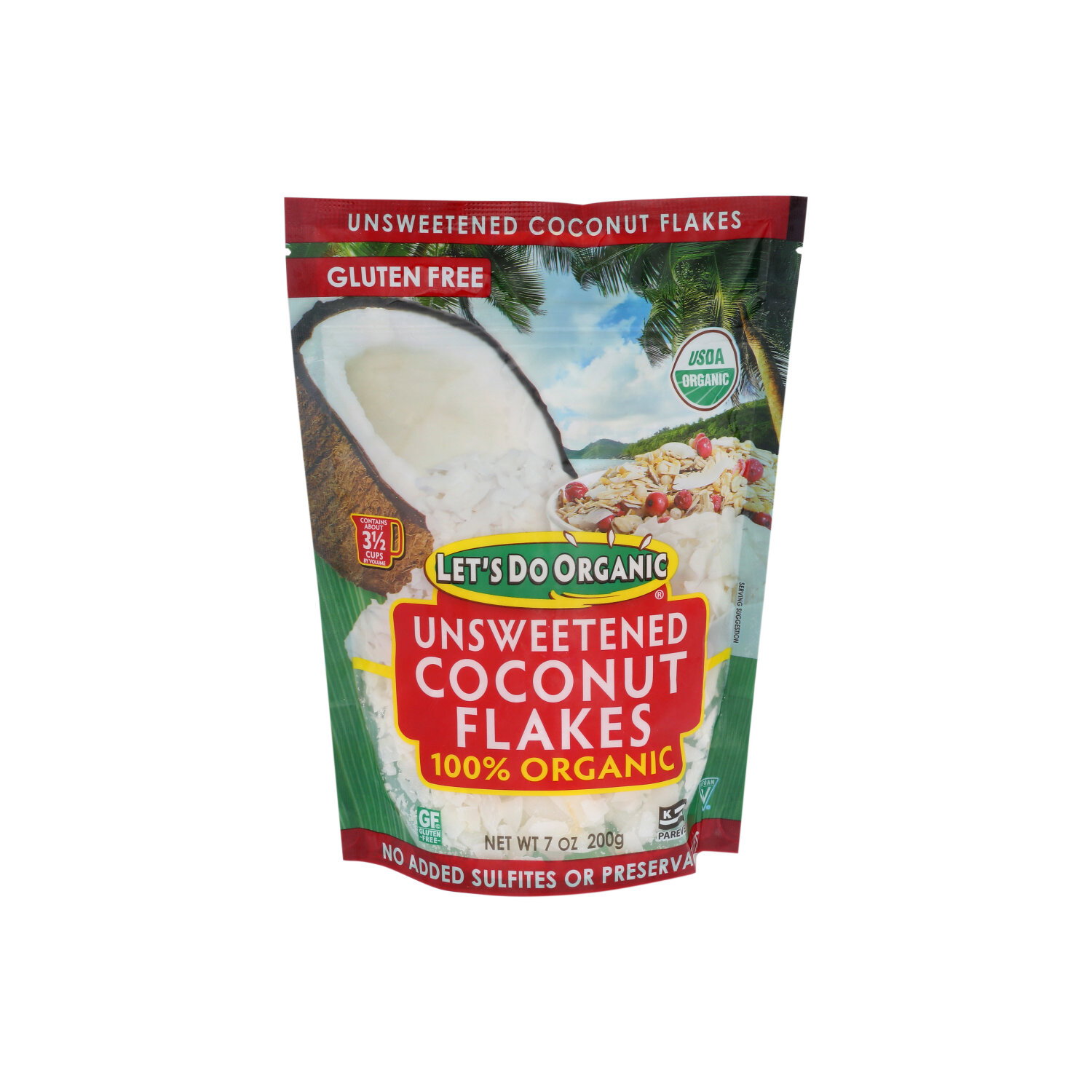 LET's Do Organic Coconut Flakes Unsweetened - 7 Ounce Image 1 of 2