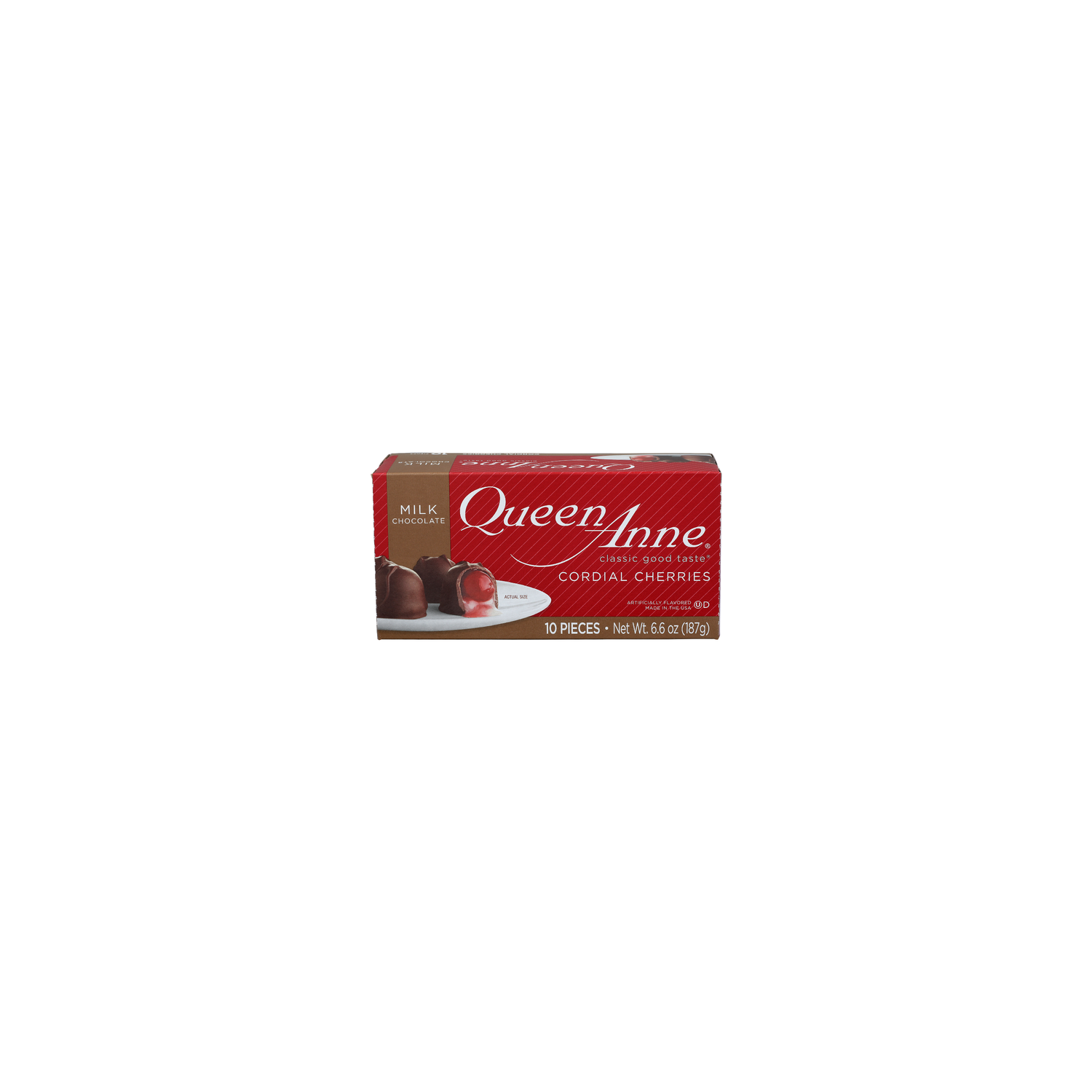 Queen Anne Cordial Cherries Milk Chocolate - 0.66 Ounce - 10 Count Image 1 of 4