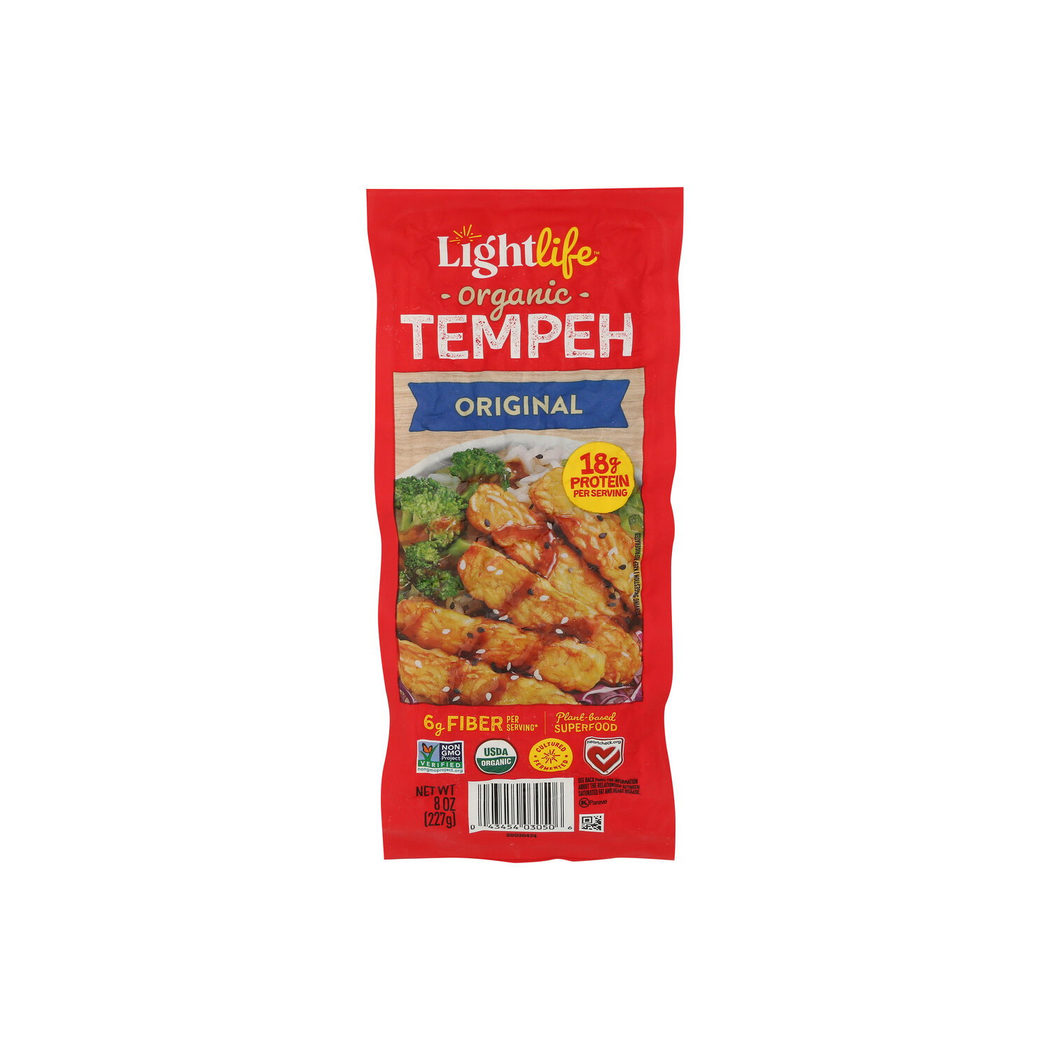 Lightlife Organic Plant Based Original Tempeh - 8 Ounce Image 1 of 4
