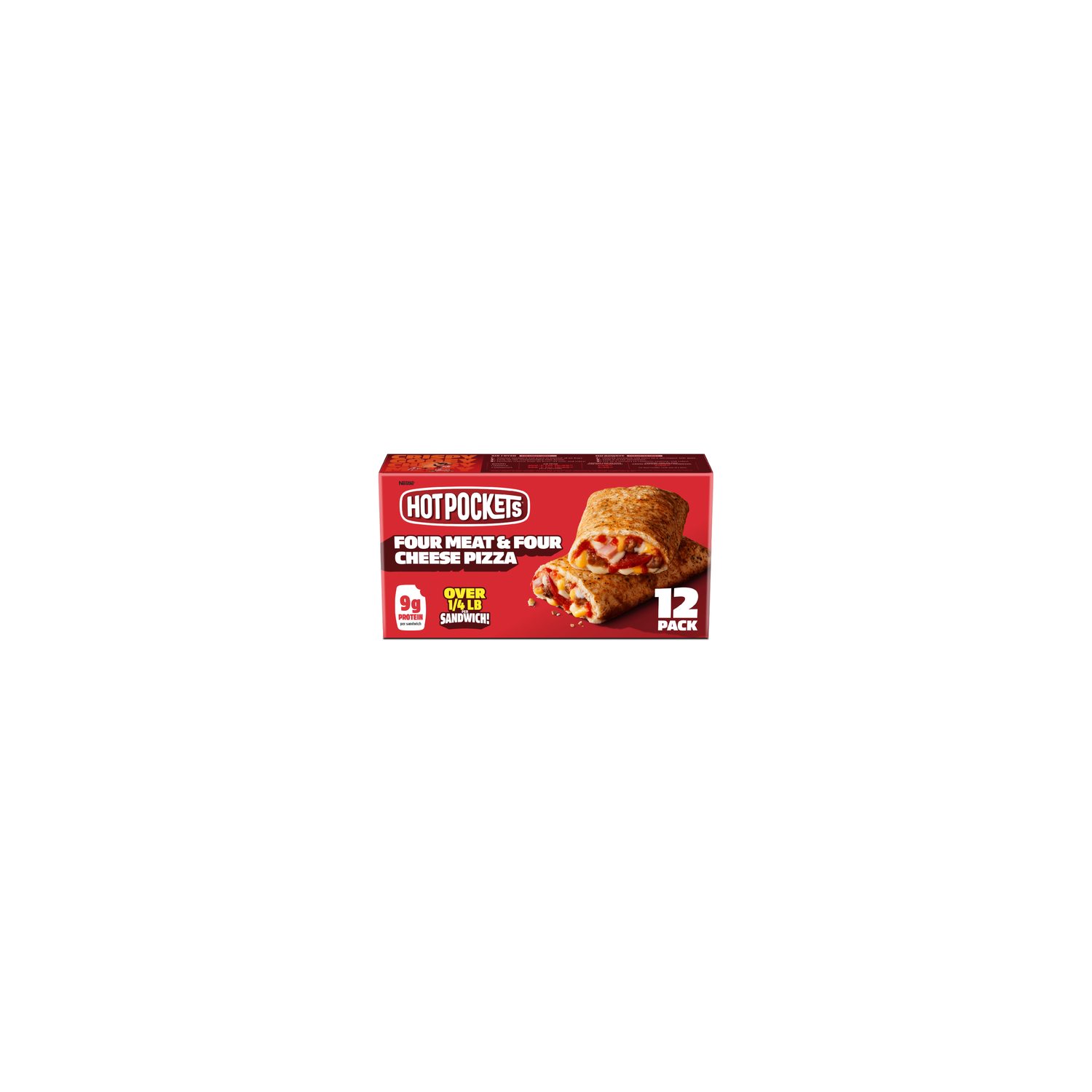 Nestle Garlic Buttery Crust Hot Pocket Four Meat & Four Cheese Pizza - 51 Ounce Image 1 of 4