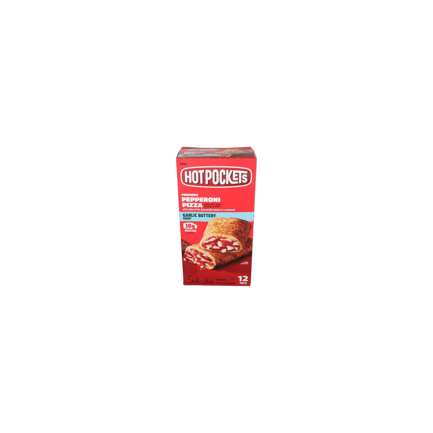 Nestle Pepperoni Pizza Garlic Buttery Crust Hot Pockets - 4.5 Ounce - 12 Count Image 1 of 2