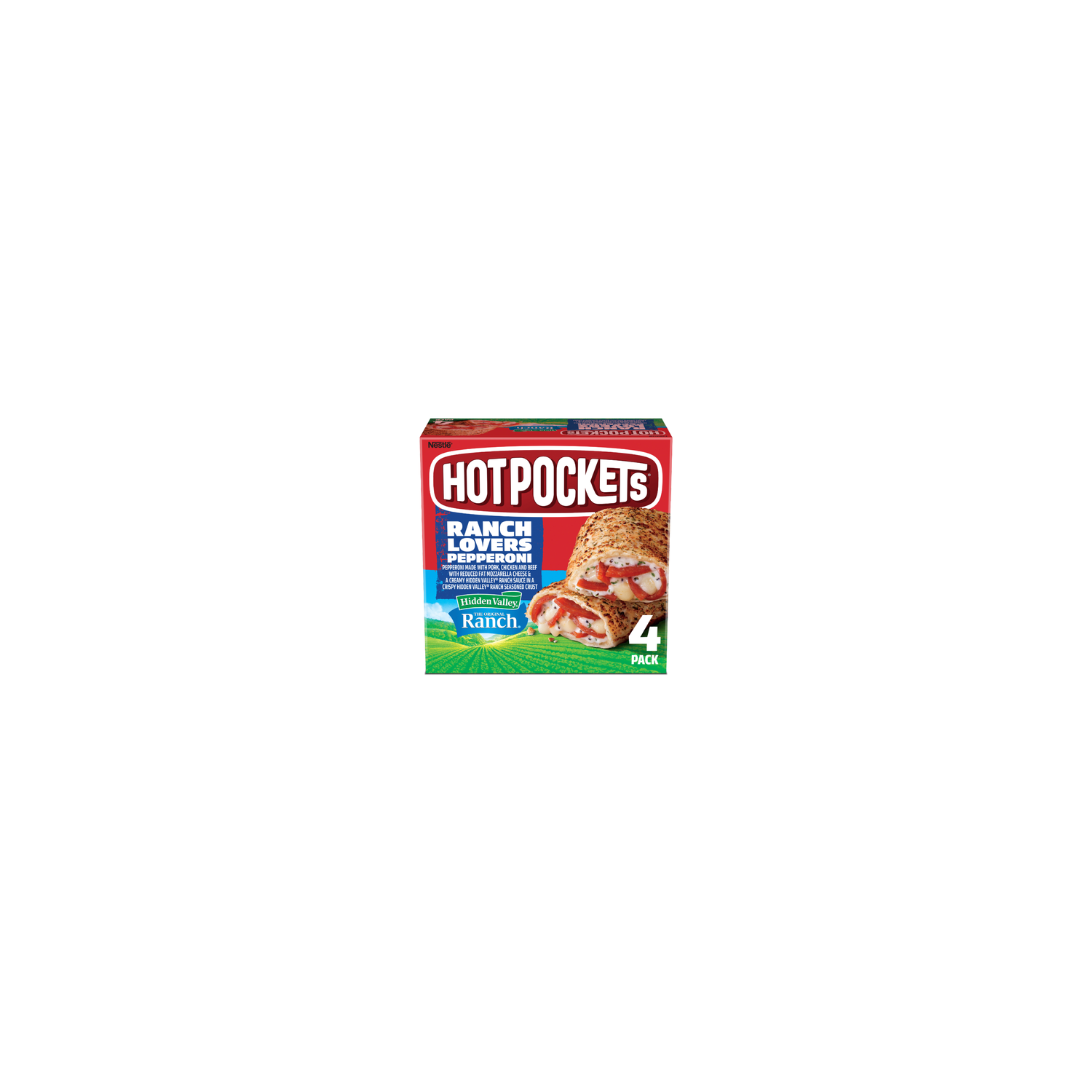 Hot Pockets Hidden Valley Ranch Lovers Pepperoni Pizza Ranch Seasoned Crust - 17 Ounce Image 1 of 4