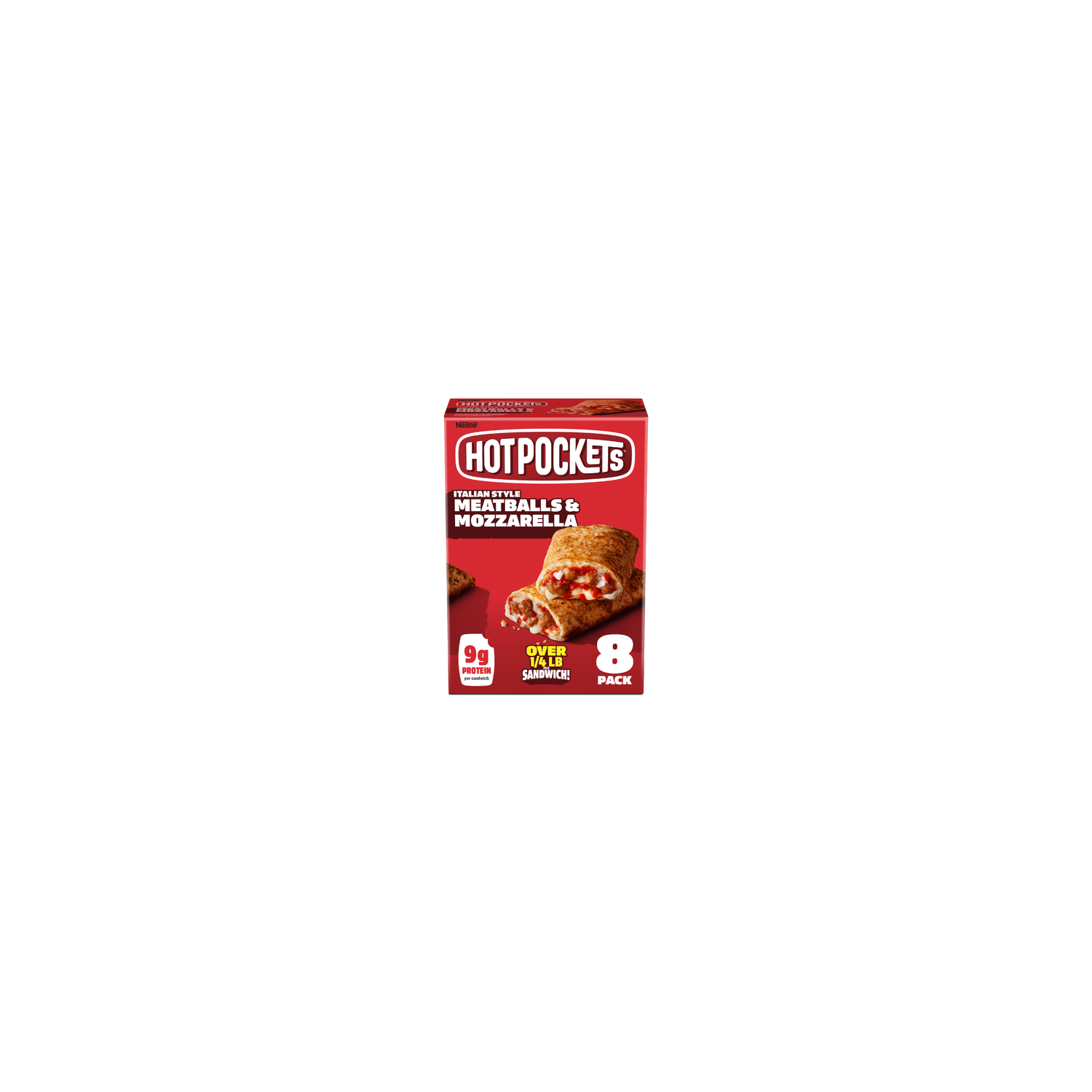 Hot Pockets Italian-Style Seasoned Crust Meatballs & Mozzarella Frozen Sandwiches - 36 Ounce Image 1 of 4