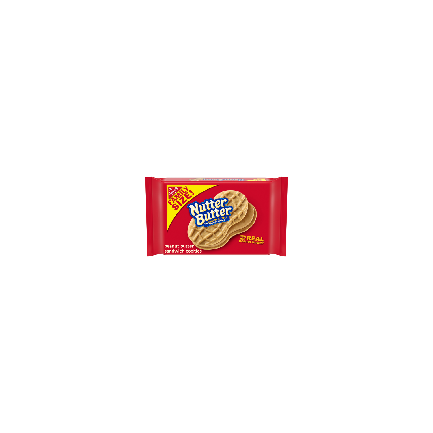 Nabisco Nutter Butter NUTTER BUTTER Peanut Family Size! Sandwich Cookies - 16 Ounce Image 1 of 4