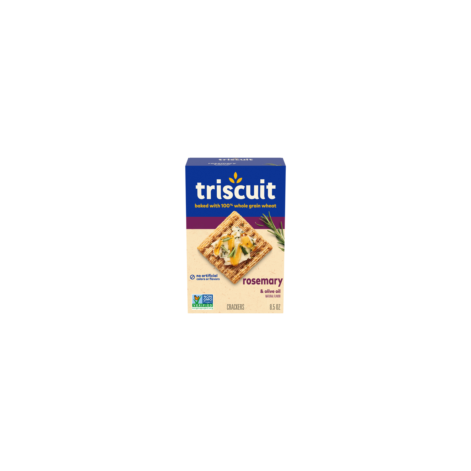 Triscuit Rosemary & Olive Oil Whole Grain Wheat Crackers - 8.5 Ounce Image 1 of 2