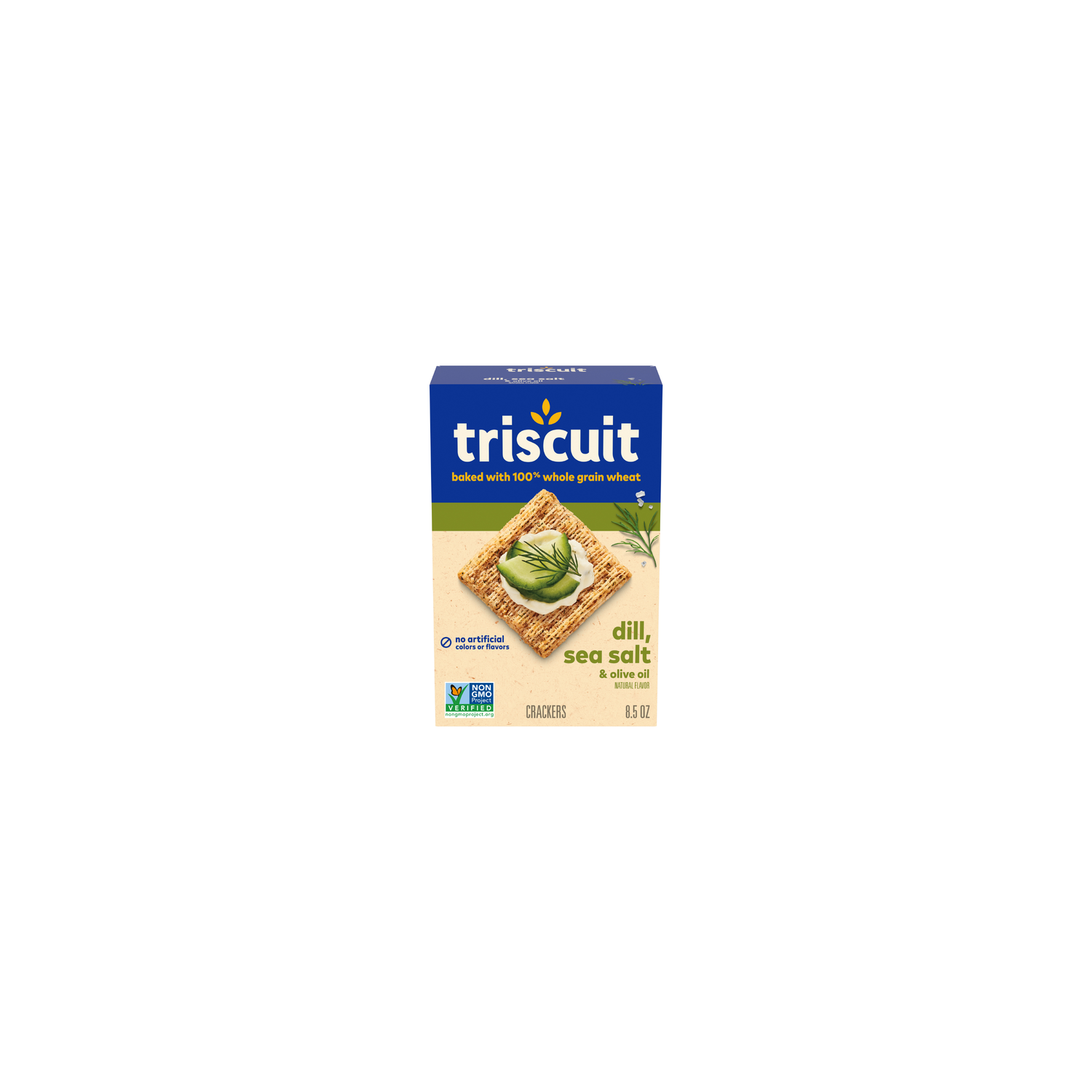 Triscuit Dill Sea Salt & Olive Oil Whole Grain Wheat Crackers - 8.5 Ounce Image 1 of 2
