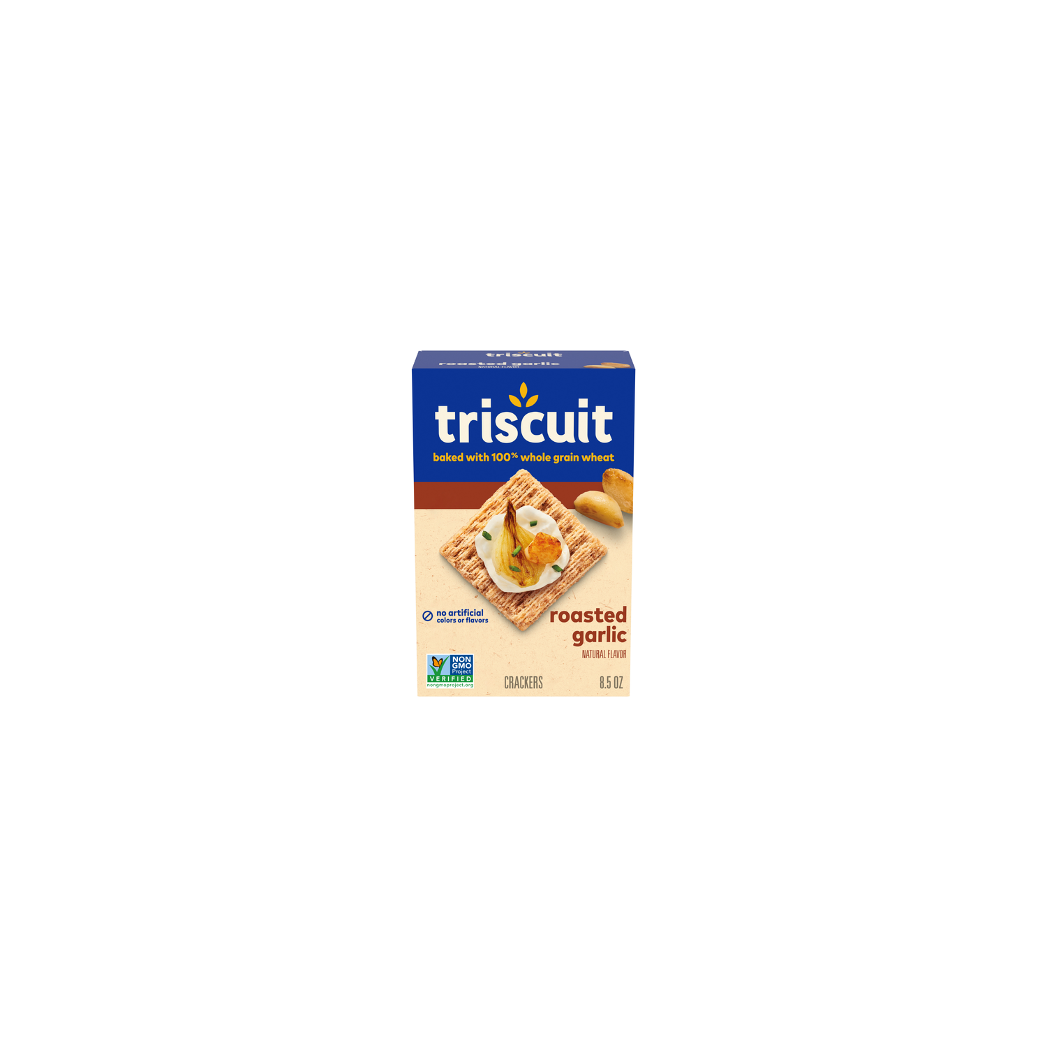 Triscuit Roasted Garlic Whole Grain Wheat Crackers - 8.5 Ounce Image 1 of 2