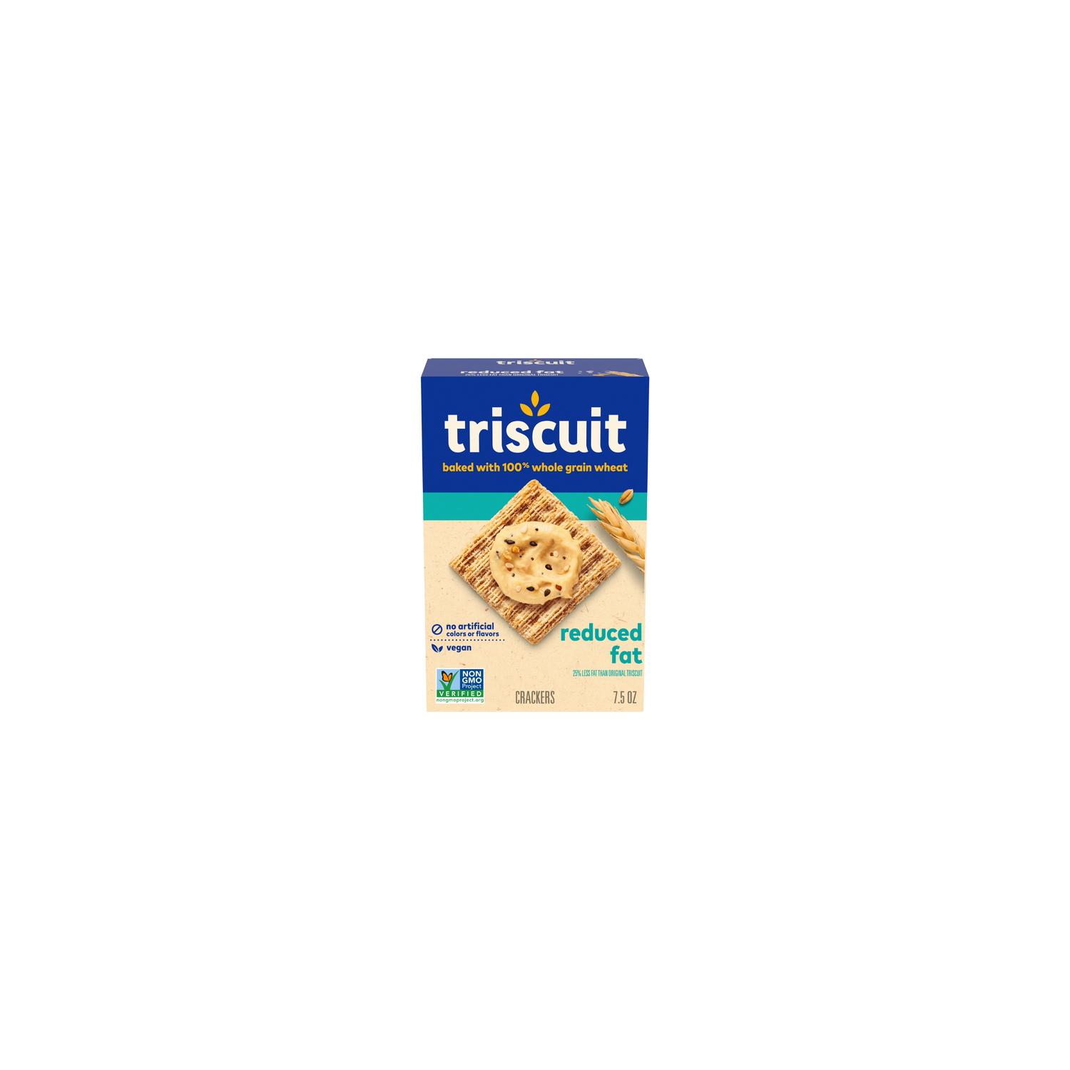 Triscuit Reduced Fat Original Whole Grain Wheat Crackers - 7.5 Ounce Image 1 of 2