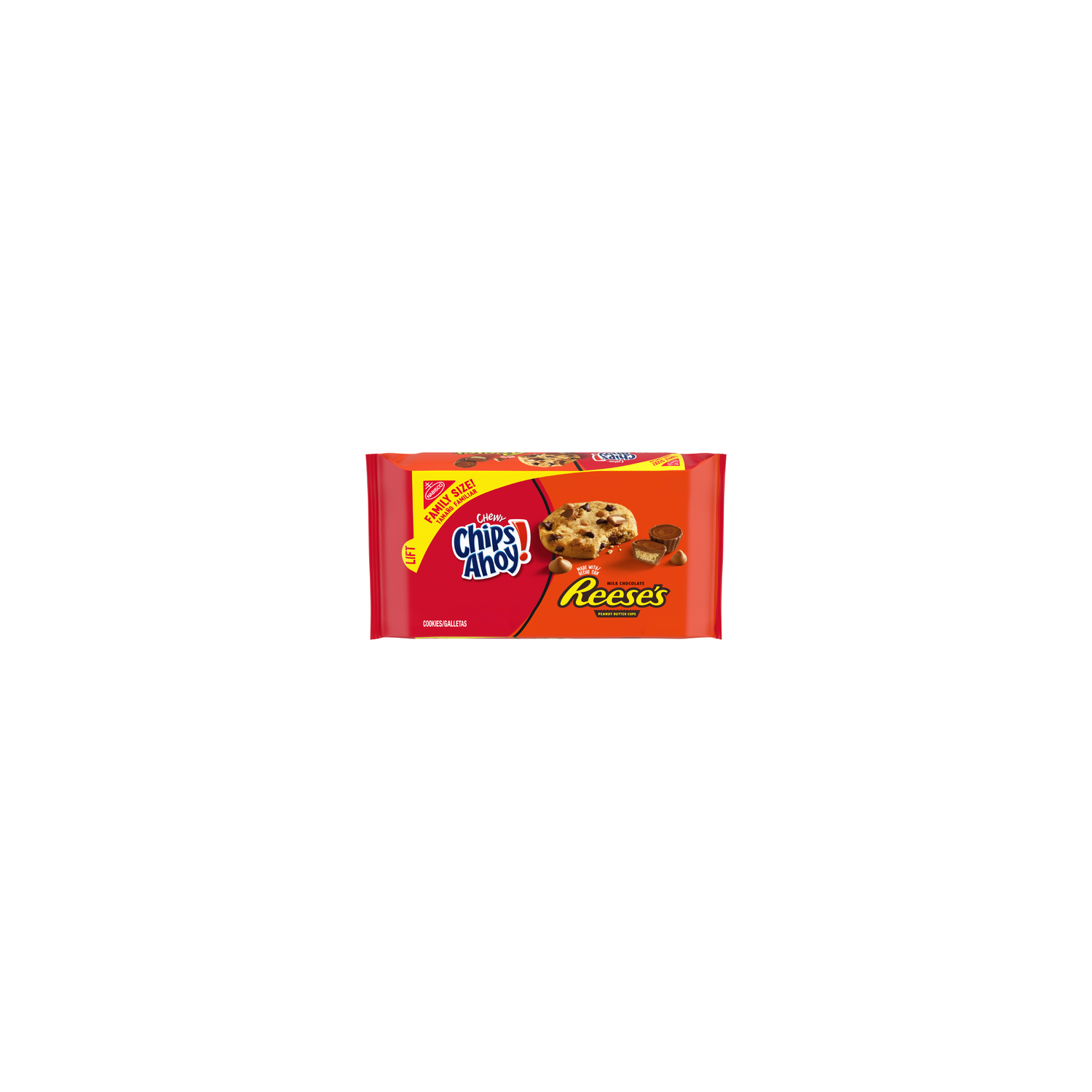 Chips Ahoy! Family Size CHEWY Reese’s Peanut Butter Cup Cookies - 14.25 Ounce Image 1 of 2
