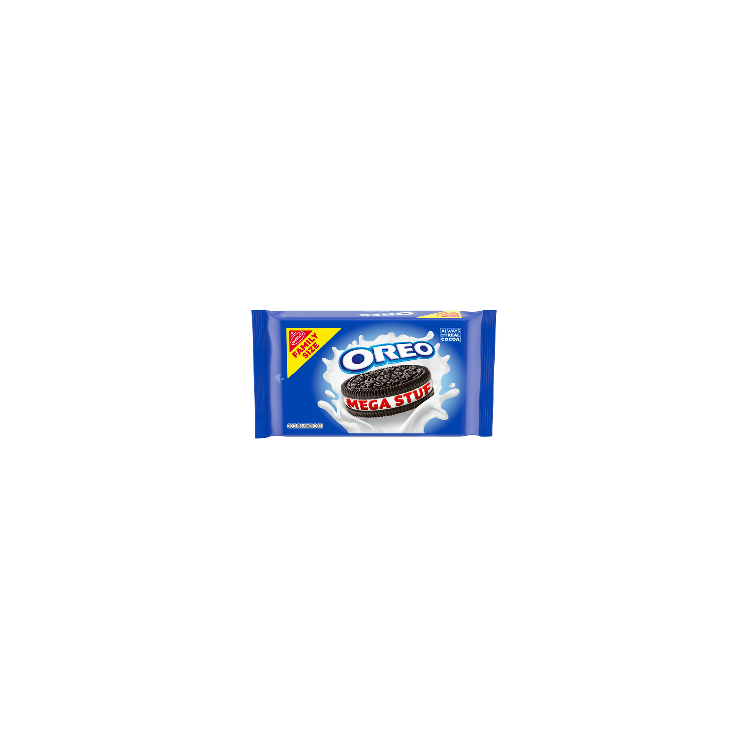 Oreo Family Size Mega Stuf Chocolate Sandwich Cookies - 17.6 Ounce Image 1 of 3