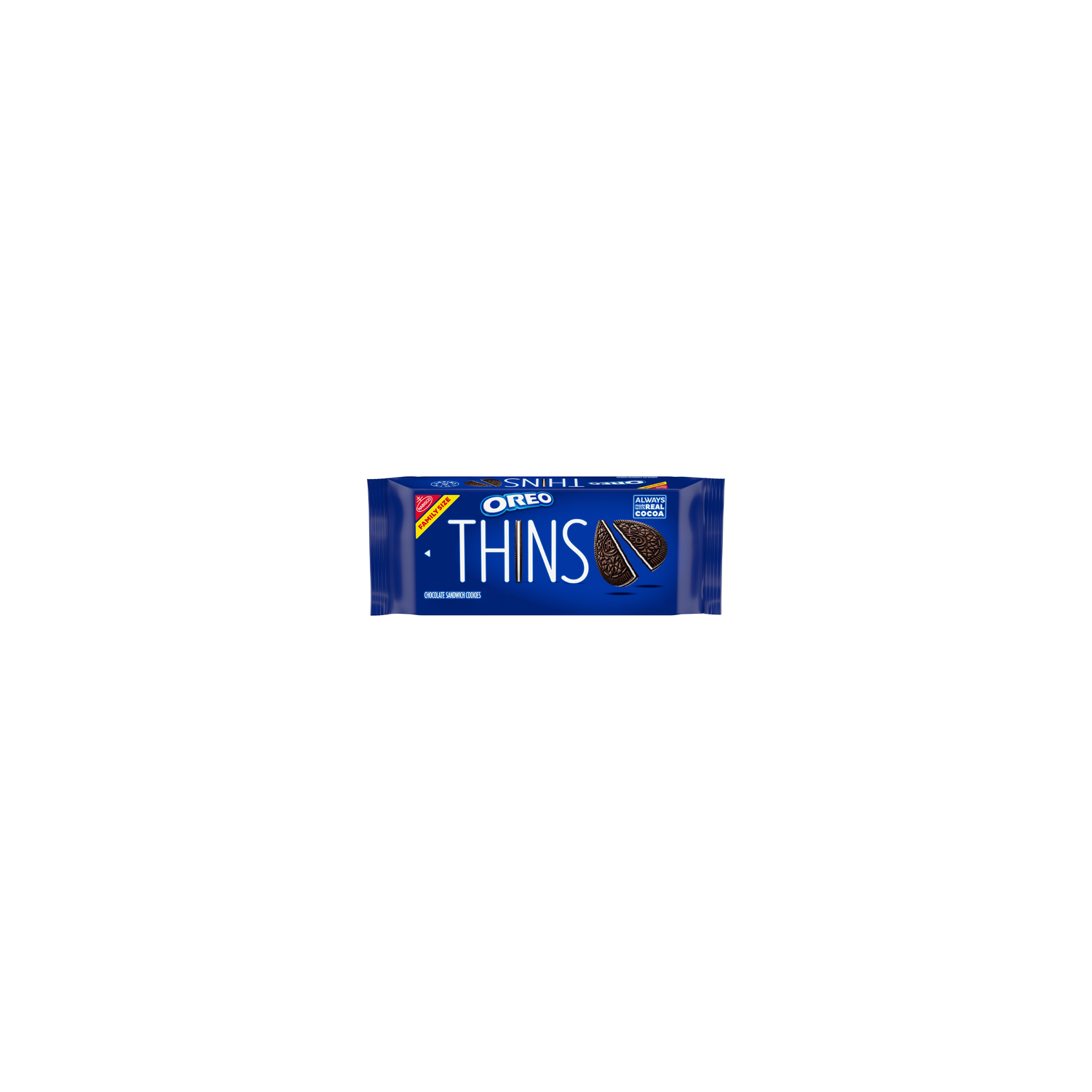 Oreo Thins Original Thins Chocolate Sandwich Cookies, Family Size - 11.78 Ounce Image 1 of 3