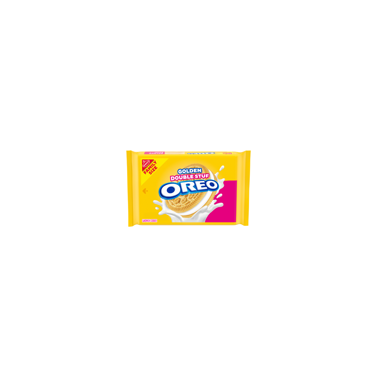 Oreo Golden Original Double Stuf Golden Sandwich Cookies, Family Size - 18.71 Ounce Image 1 of 2