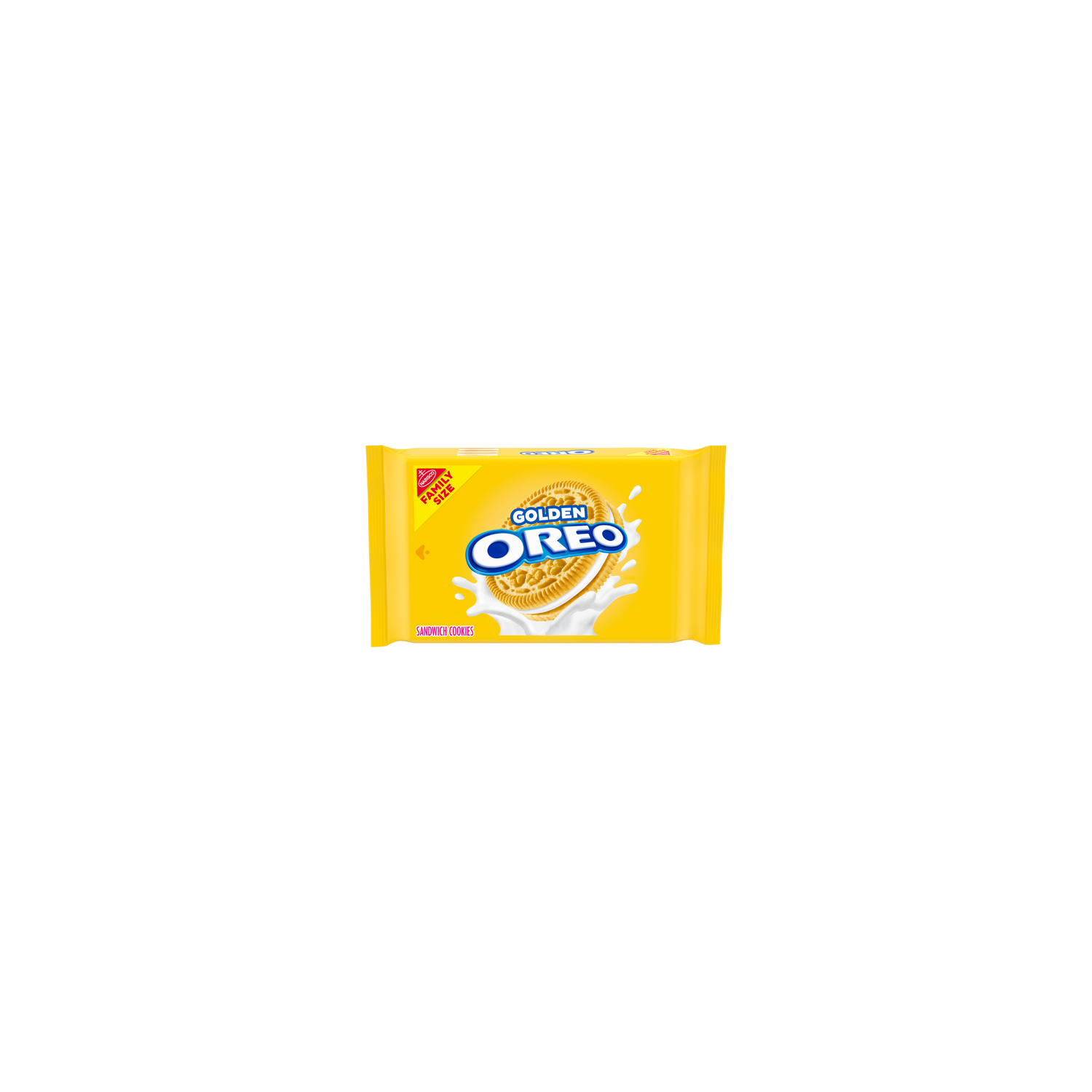 Oreo Golden Vanilla Golden Sandwich Cookies, Family Size - 18.12 Ounce Image 1 of 2