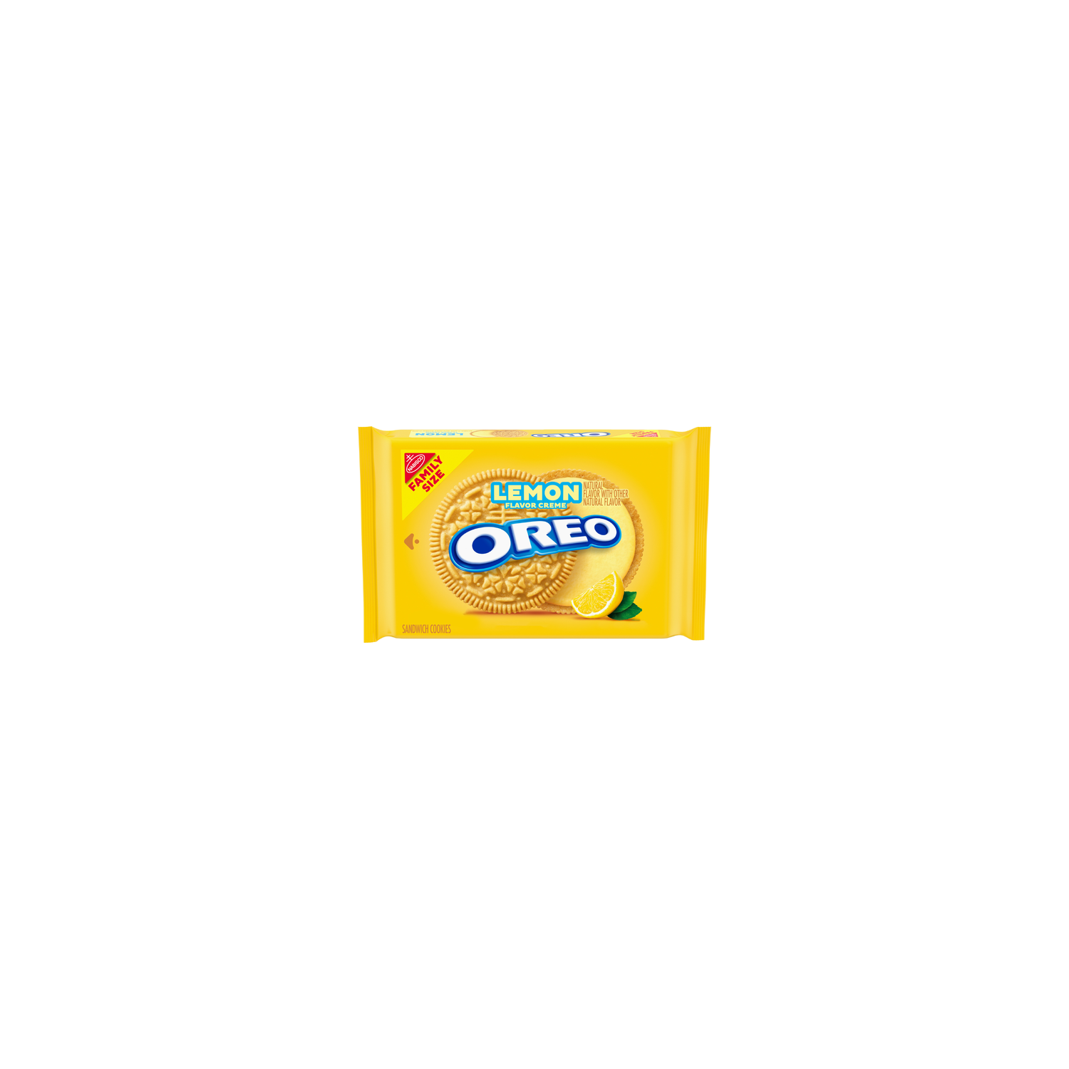 Oreo Golden Lemon Creme Sandwich Cookies, Family Size - 18.71 Ounce Image 1 of 2