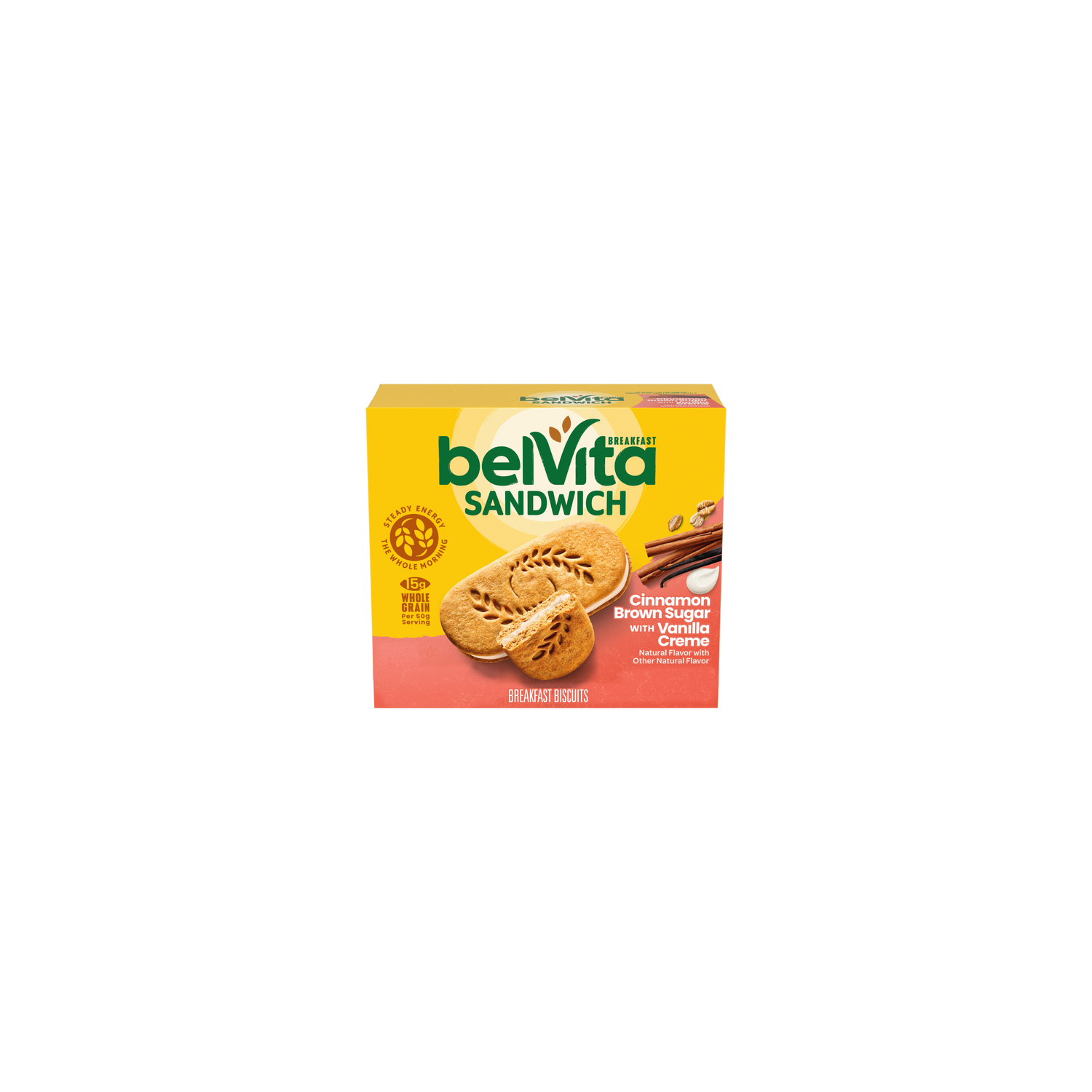 Belvita Sandwich Cinnamon Brown Sugar With Vanilla Creme Sandwich Breakfast Biscuits - 8.8 Ounce Image 1 of 4