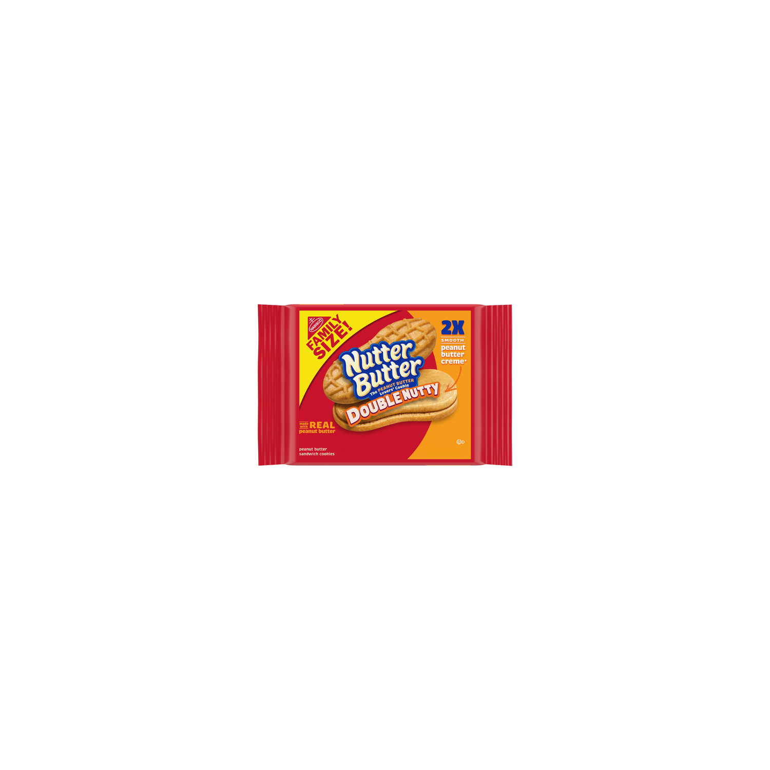 Nabisco Nutter Butter DOUBLE NUTTY Peanut Double Nutty Sandwich Cookies - 15.27 Ounce Image 1 of 4