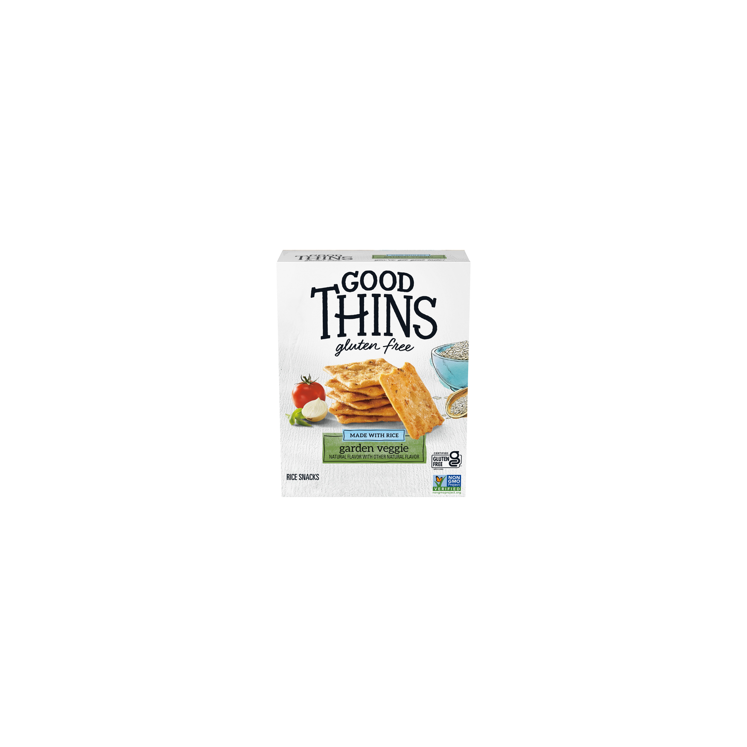 Good Thins Gluten Free Garden Vegetable Rice Snacks - 3.5 Ounce Image 1 of 3