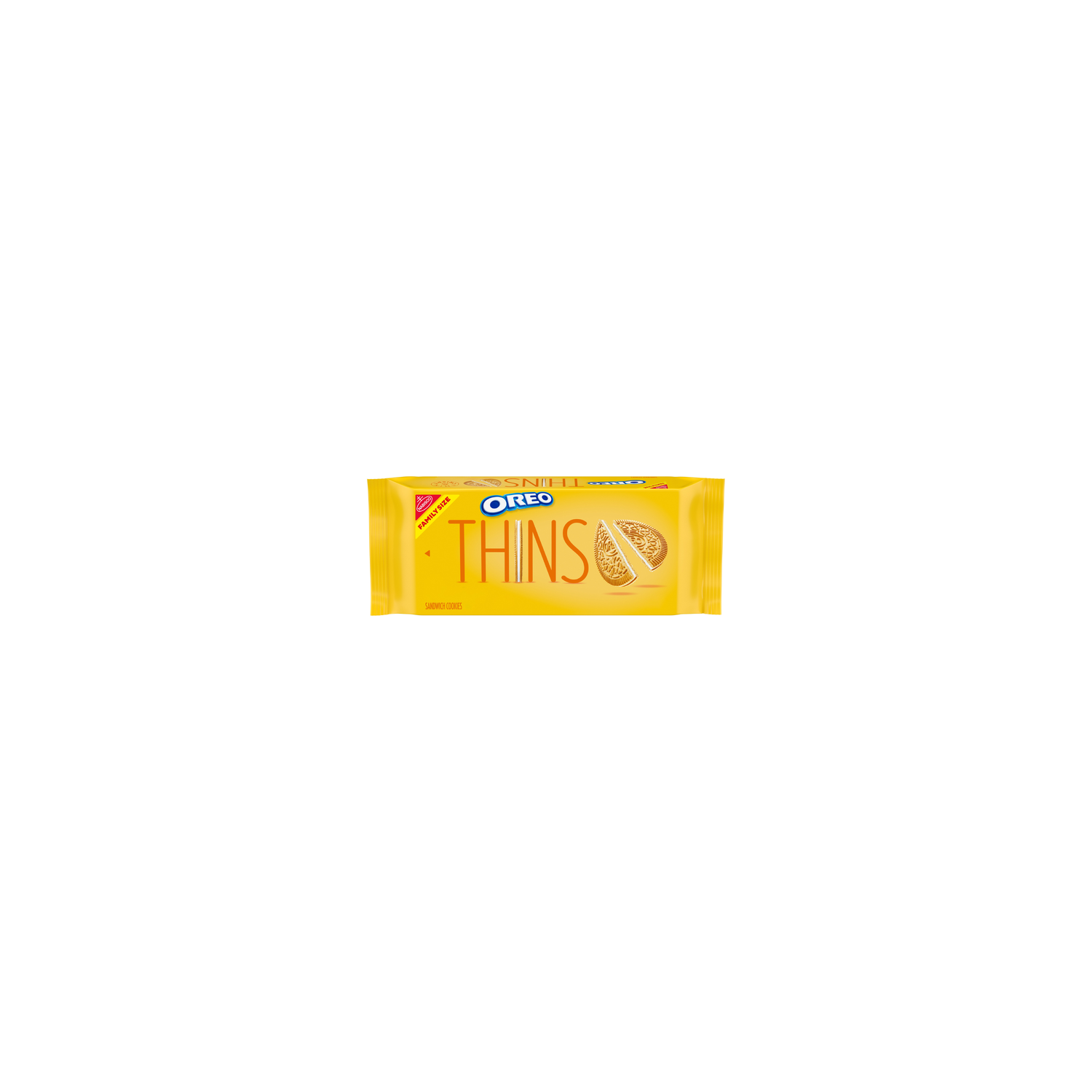 Oreo Thins Family Size Thins Golden Sandwich Cookies, Size - 11.78 Ounce Image 1 of 3
