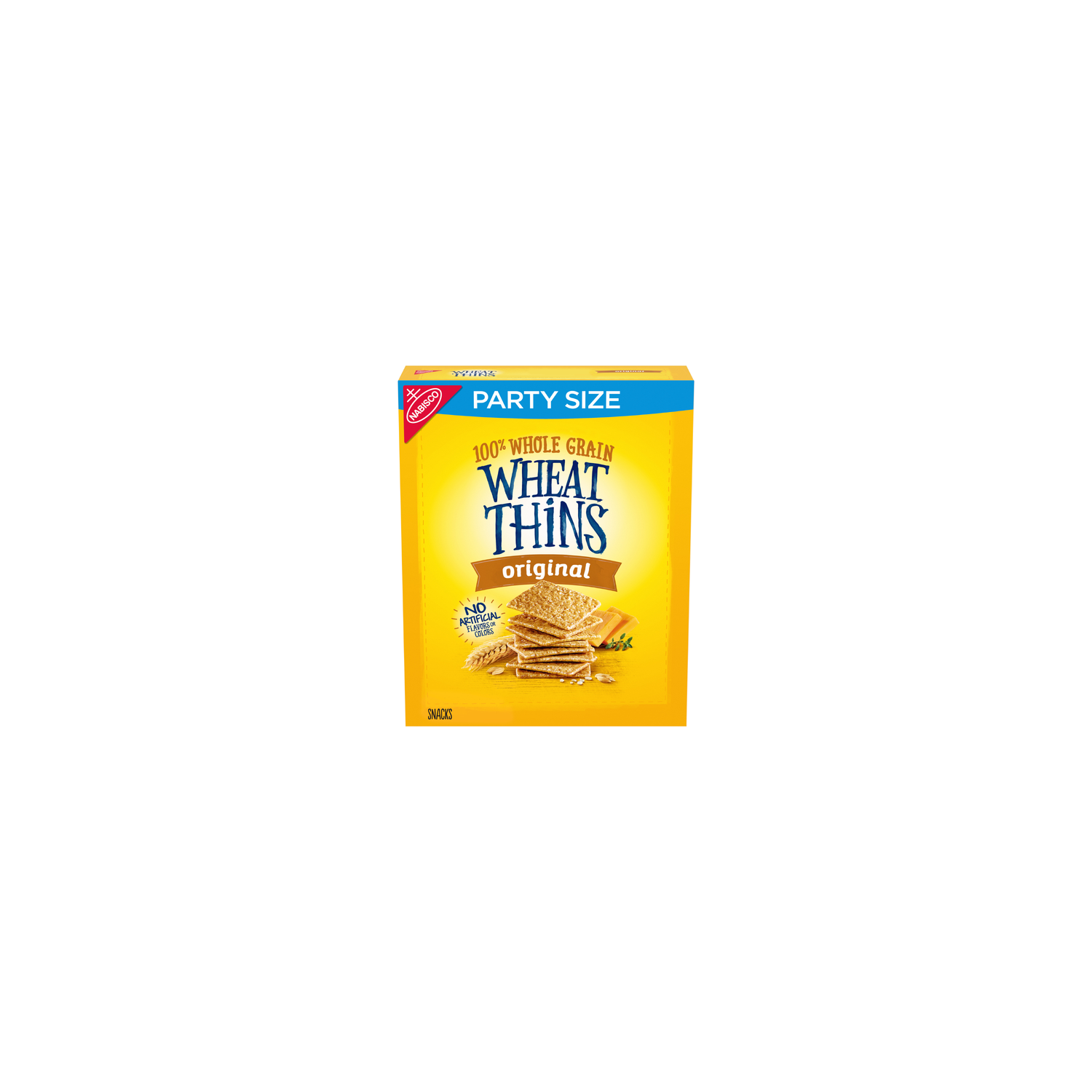 Wheat Thins Wheat Thins Original Snacks, Whole Grain Wheat Crackers, Snack Party Size, Box - 20 Ounce Image 1 of 2