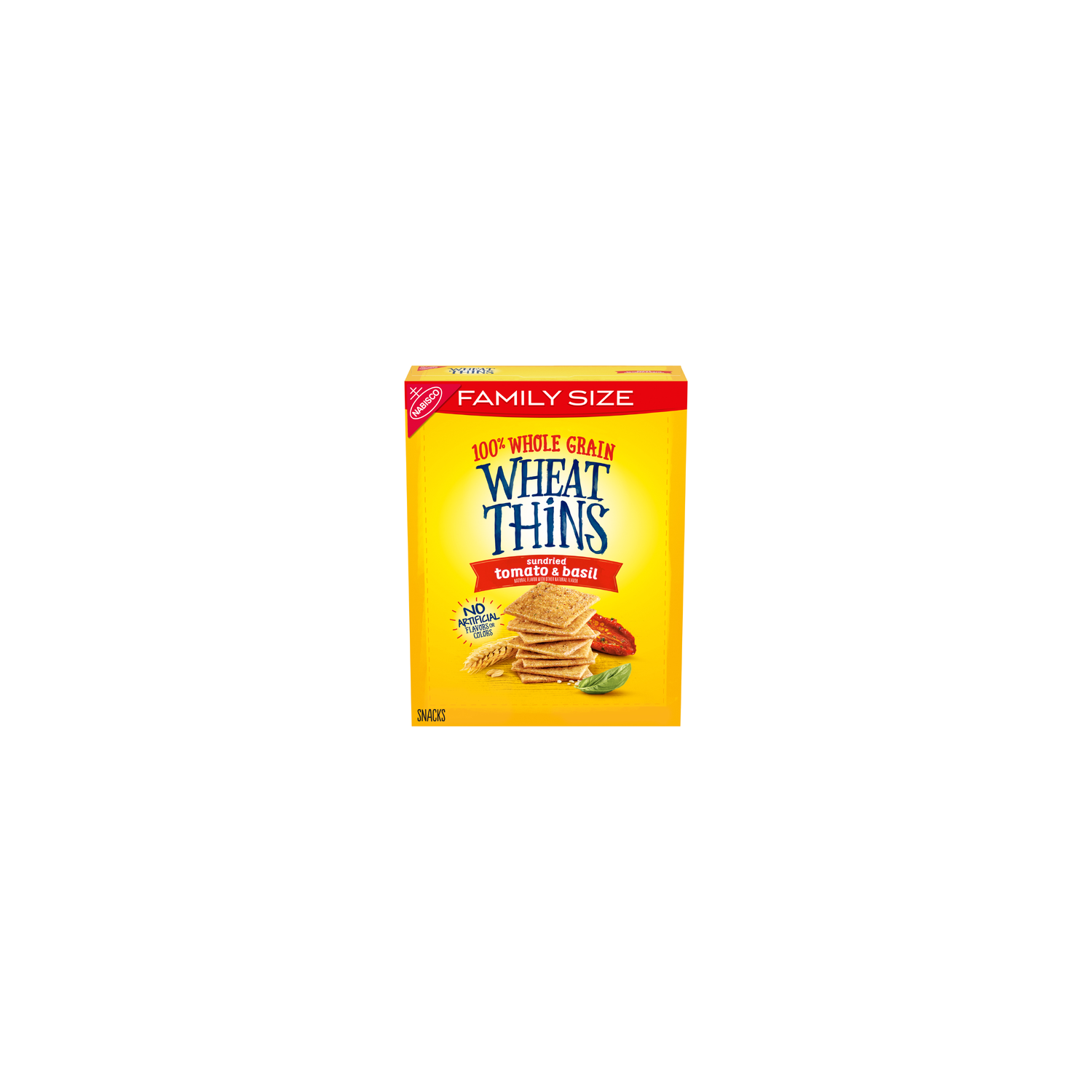 Wheat Thins Family Size Sundried Tomato & Basil Whole Grain Wheat Crackers - 13 Ounce Image 1 of 2