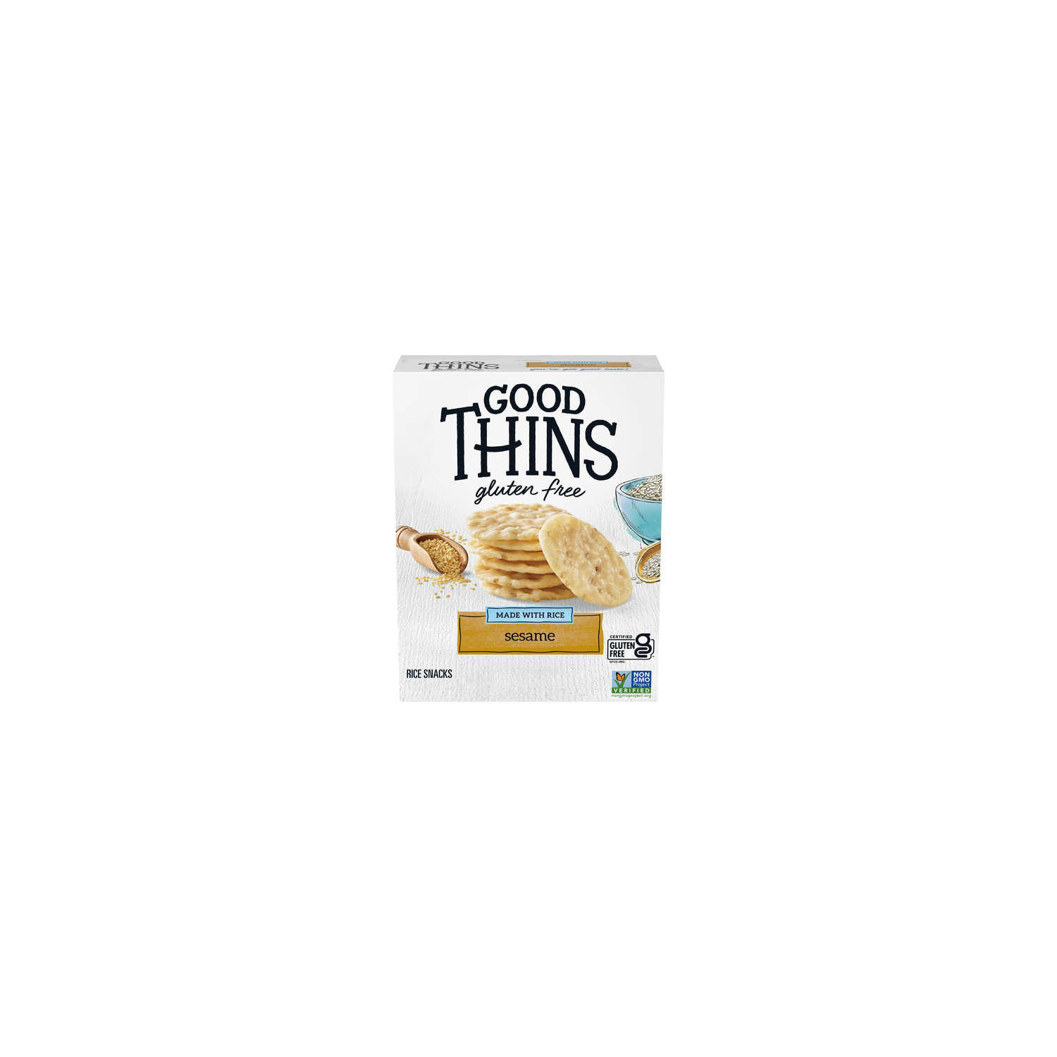 Good Thins Gluten Free Sesame Rice Snacks - 3.5 Ounce Image 1 of 3
