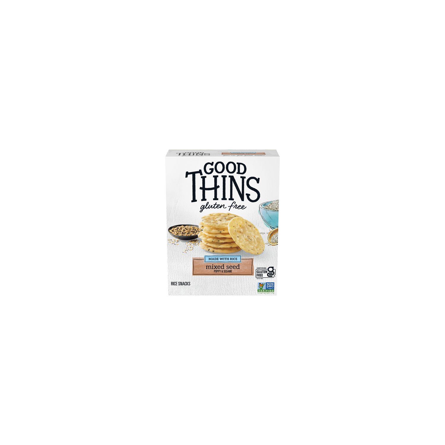 Good Thins Gluten Free Mixed Seed Rice Snacks - 3.5 Ounce Image 1 of 3