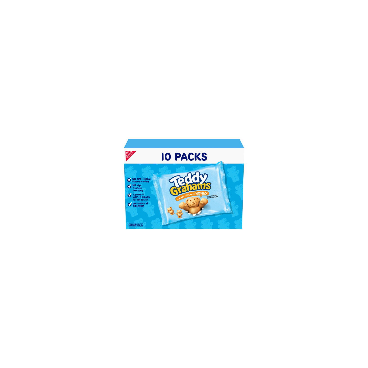 Teddy Grahams Honey Graham Snack Packs - 10 Ounce Image 1 of 3