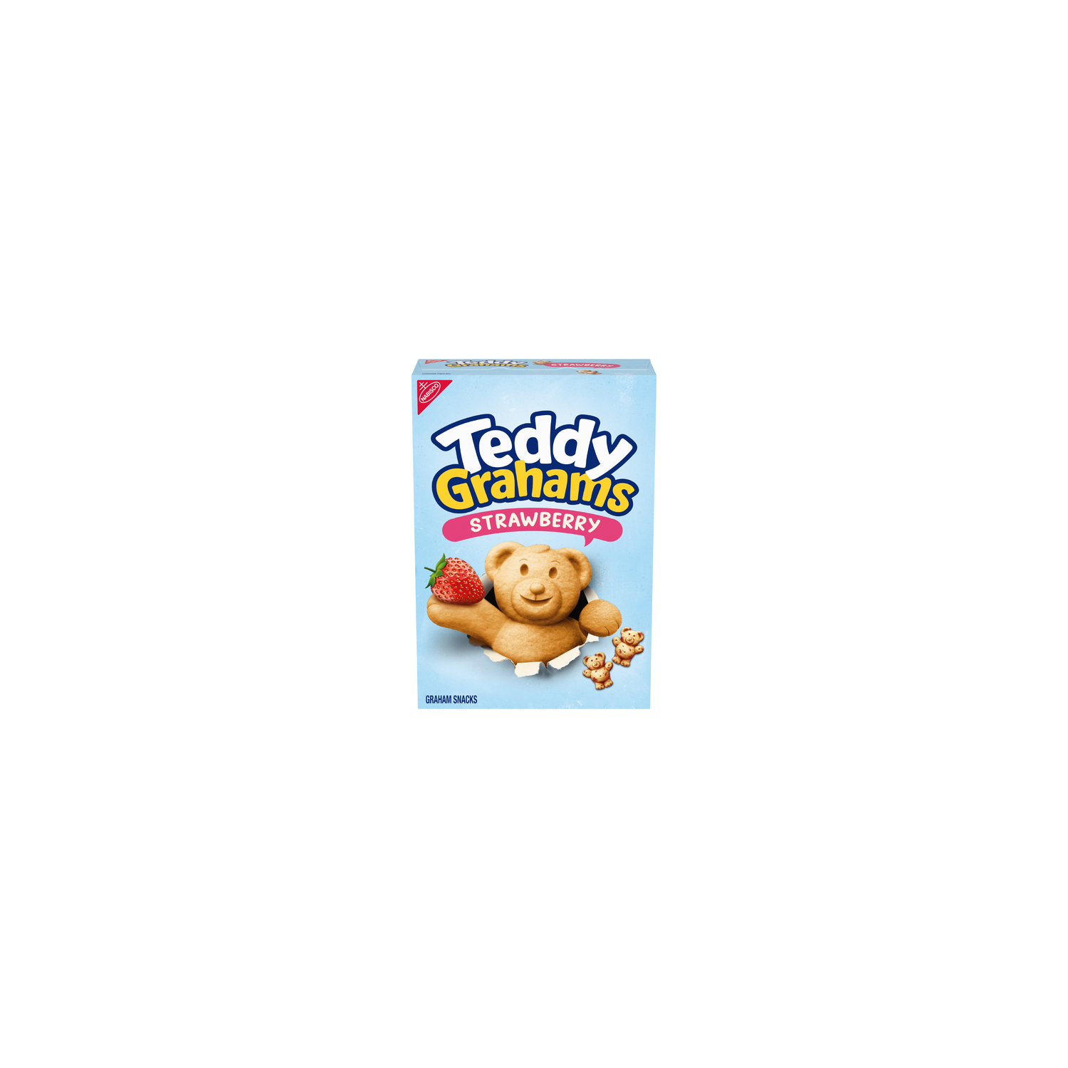 Teddy Grahams Teddy Grahams Strawberry Flavor Graham Snacks, Kids - 10 Ounce Image 1 of 3