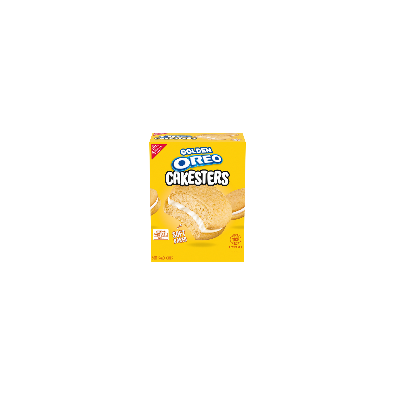 Oreo Cakesters Golden Cakesters Soft Snack Cakes, 5 Packs - 10.1 Ounce Image 1 of 3