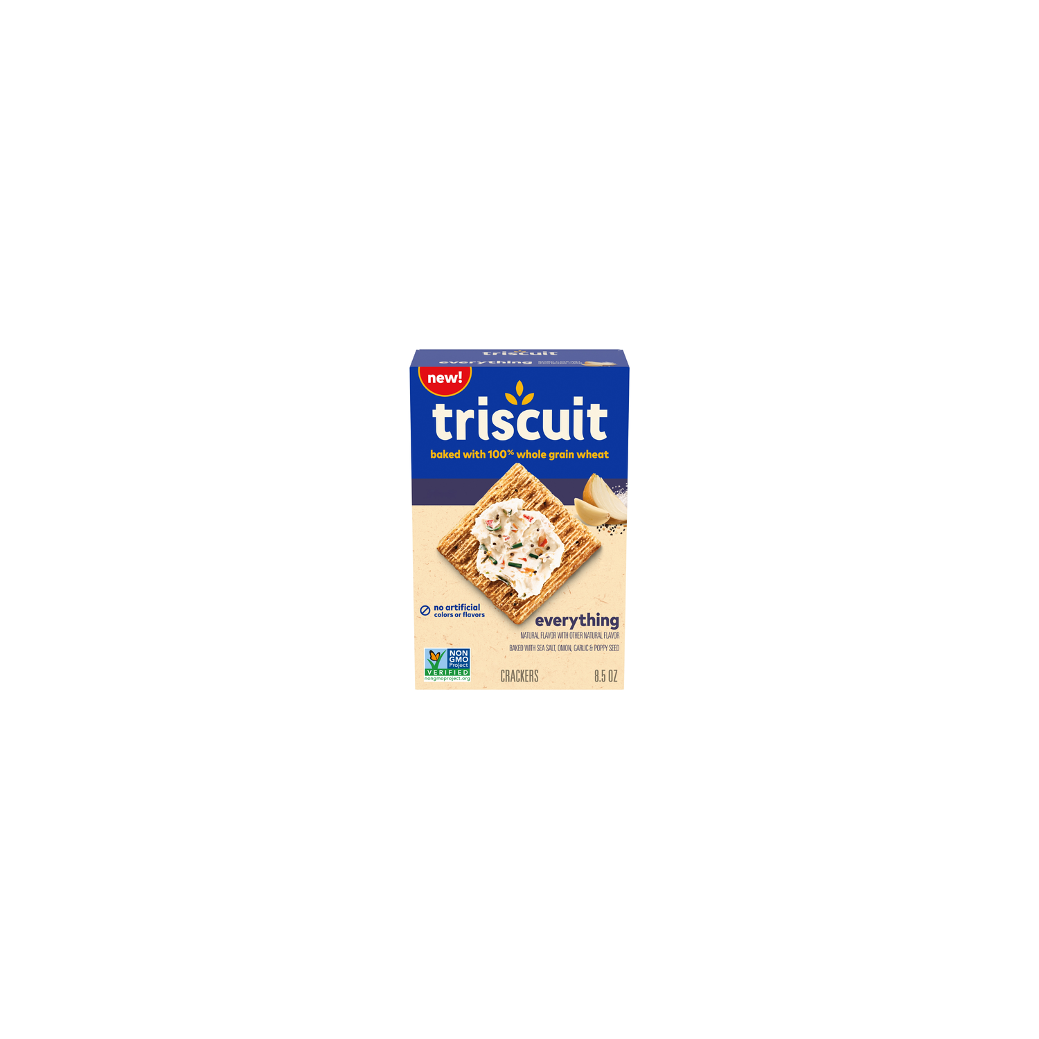 Triscuit Everything Whole Grain Wheat Crackers - 8.5 Ounce Image 1 of 3